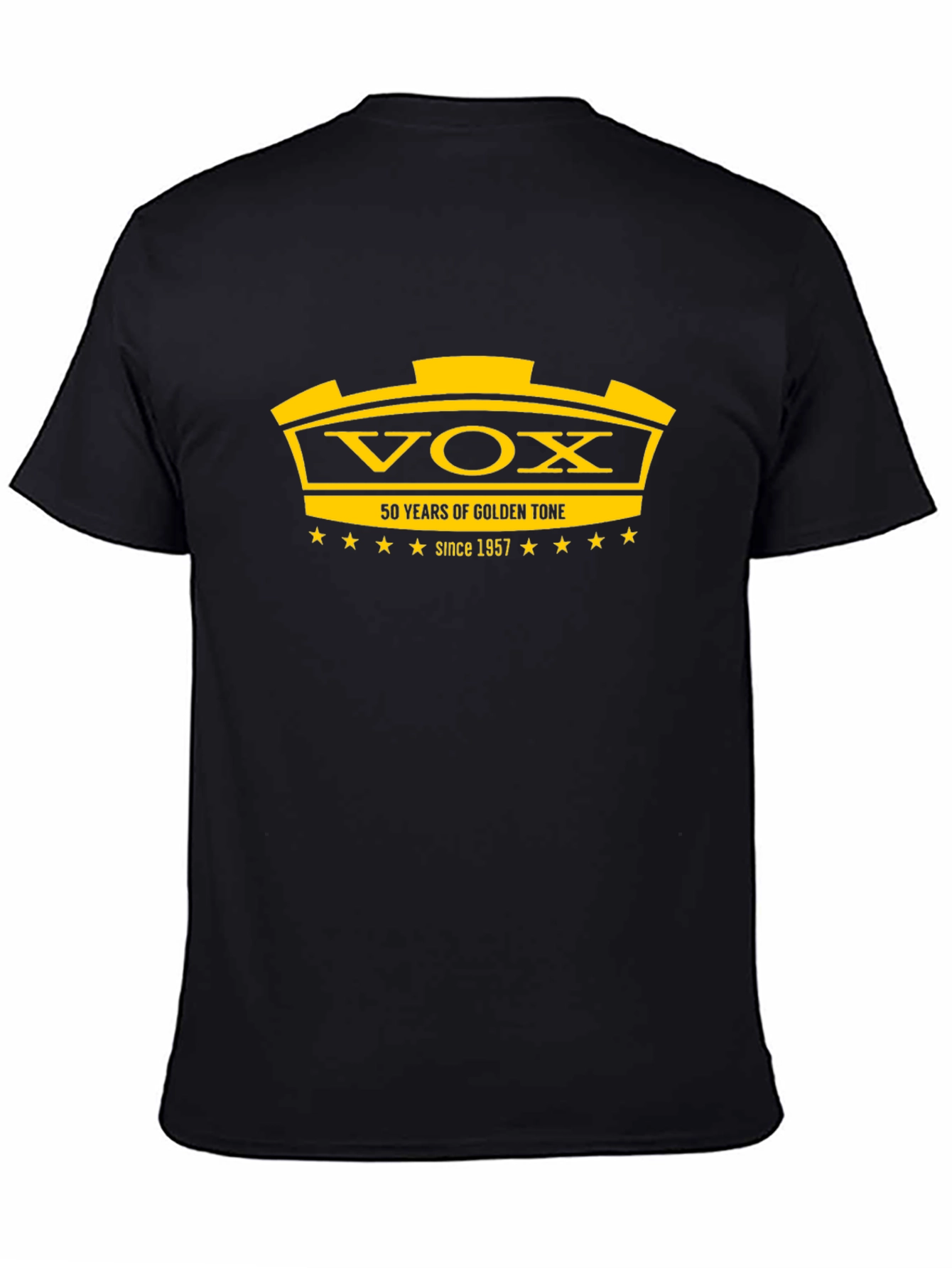 VOX 50 Years Golden Tone Black T-Shirt