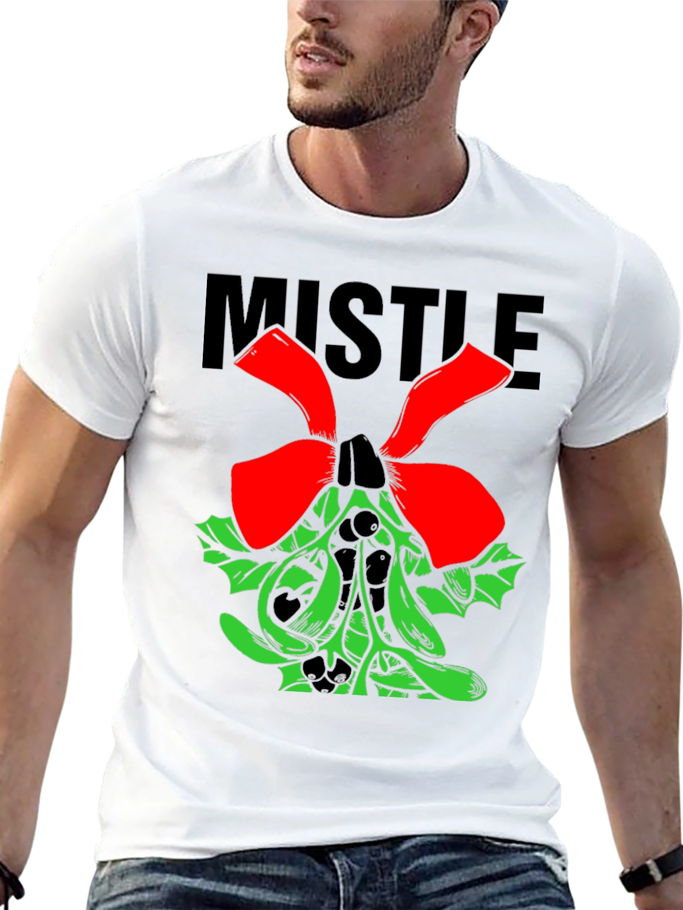 Mistletoe Holiday T-Shirt - Festive Christmas Tee
