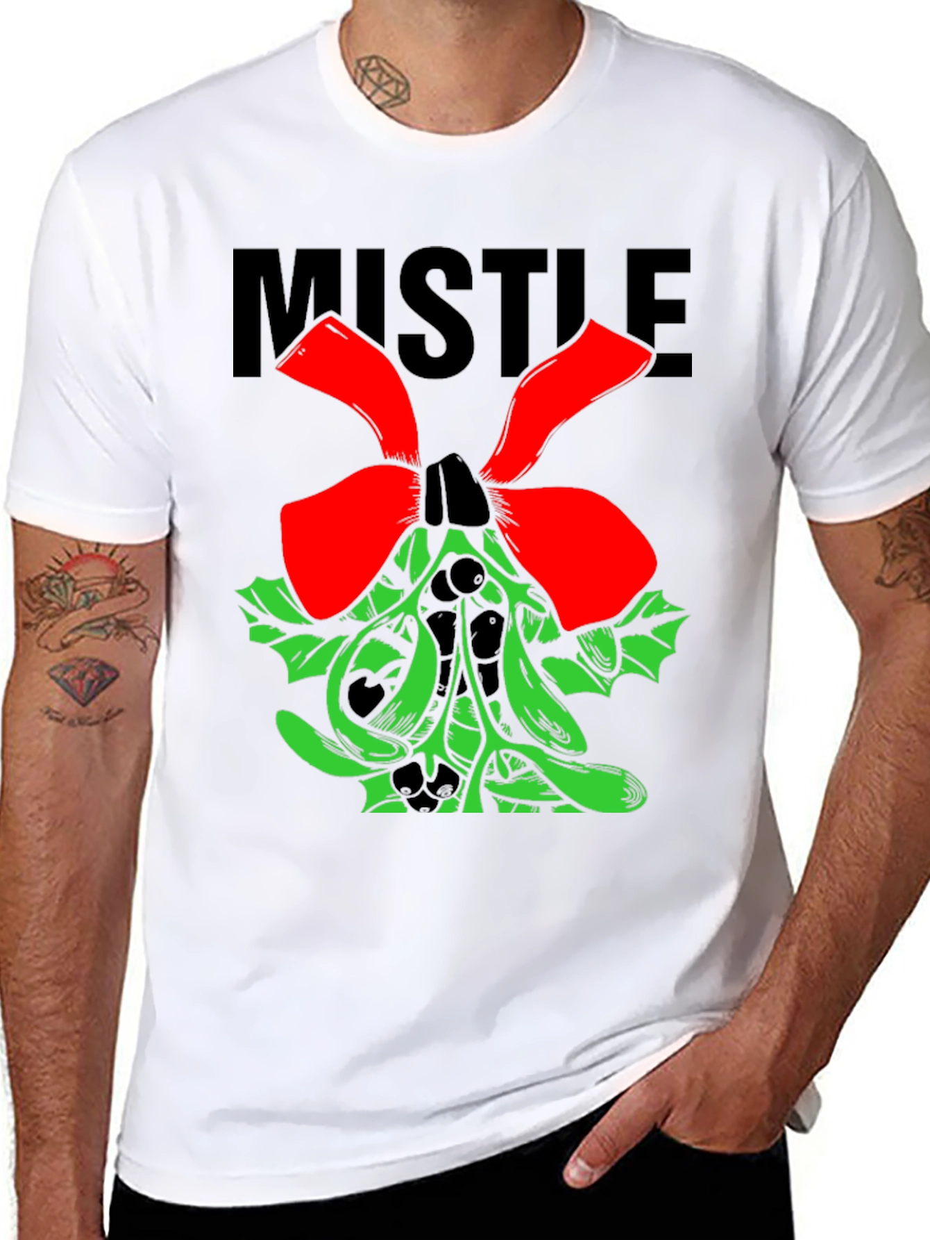 Mistletoe Holiday T-Shirt - Festive Christmas Tee