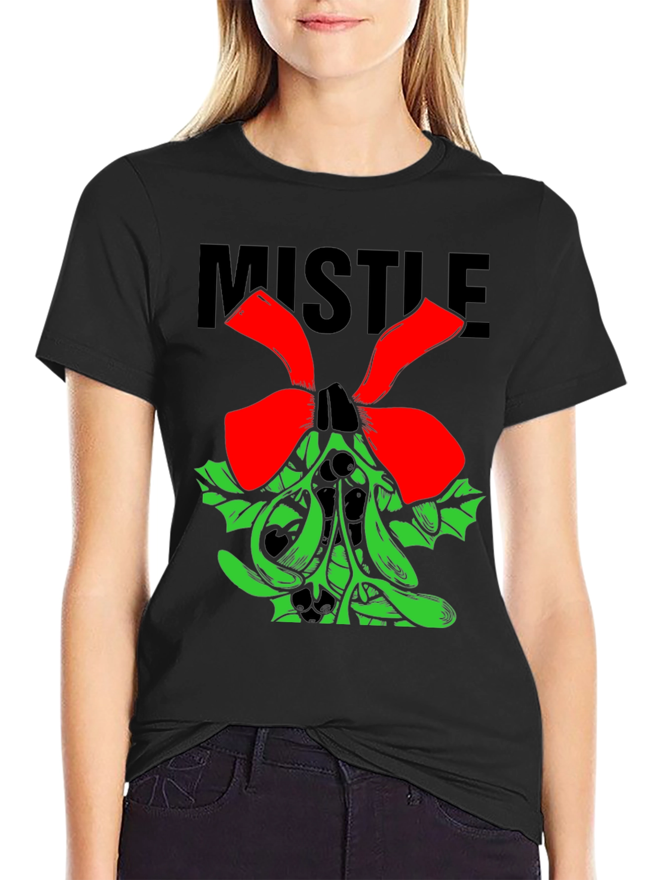 Mistletoe Holiday T-Shirt - Festive Christmas Tee