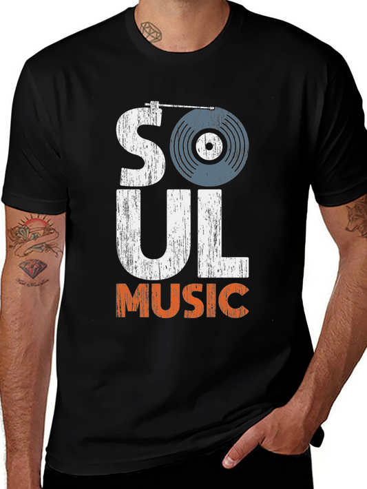 Soul Music Graphic Tee - Black T-Shirt