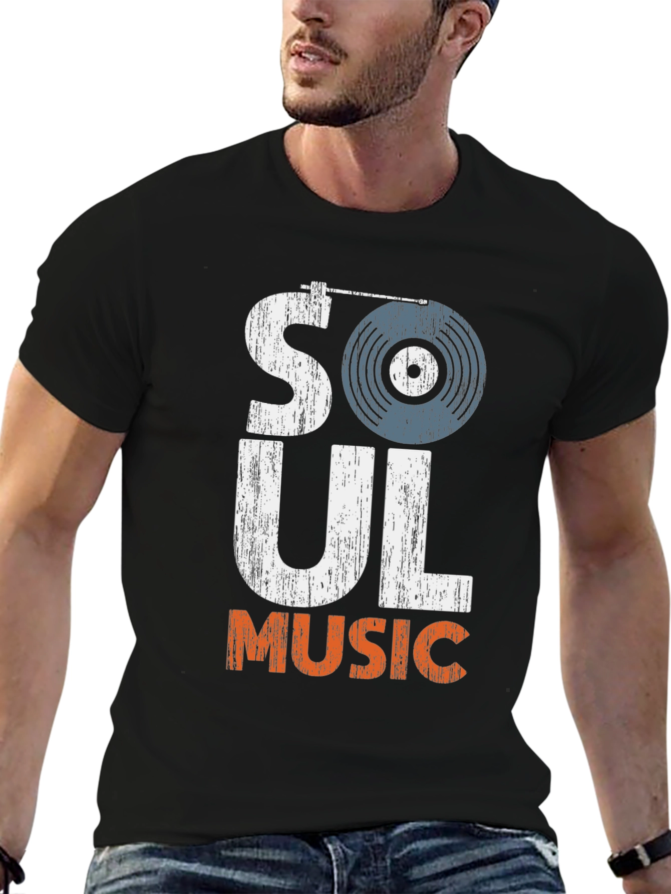 Soul Music Graphic Tee - Black T-Shirt