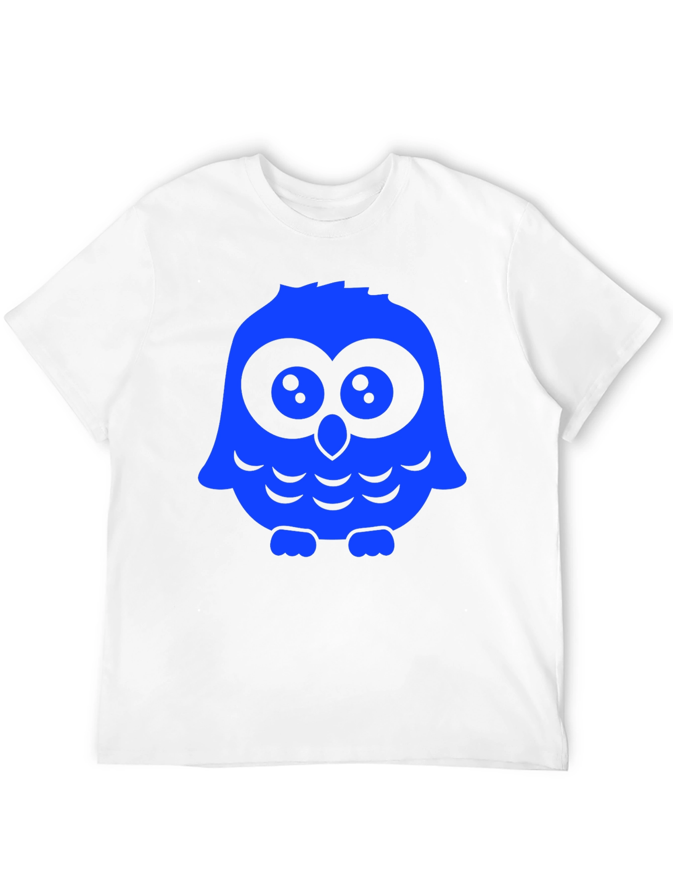 Owl Graphic Print T-Shirt - Black Casual Tee