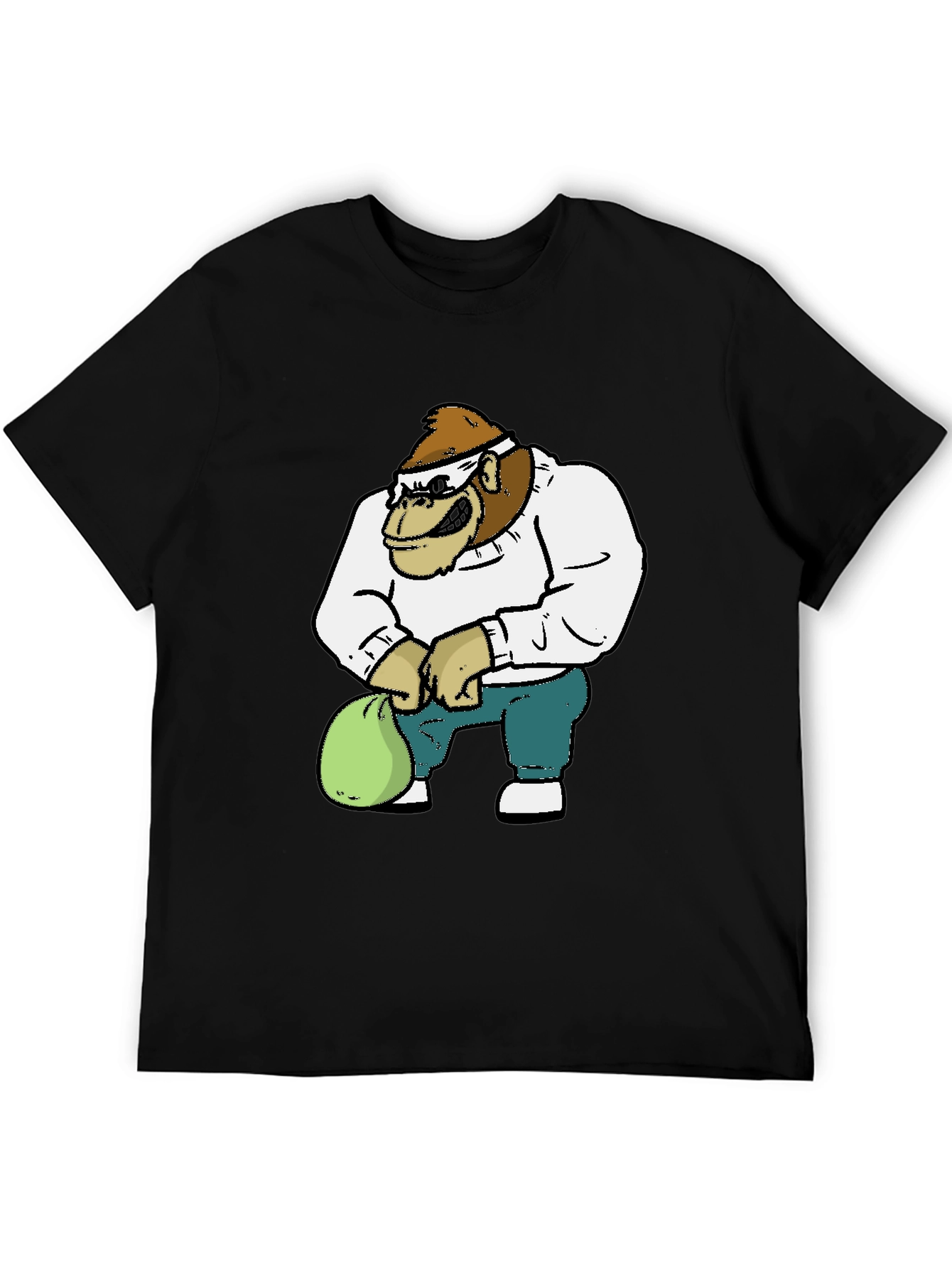 Gorilla Cartoon Graphic T-Shirt
