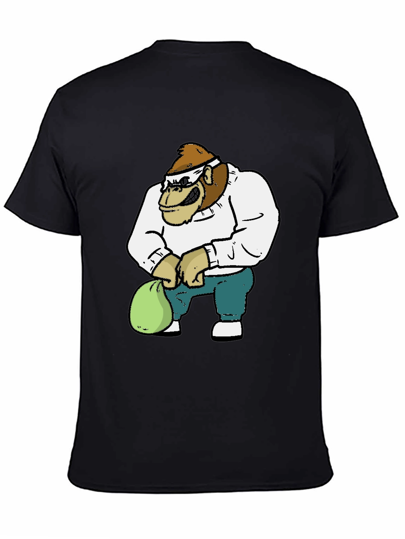 Gorilla Cartoon Graphic T-Shirt