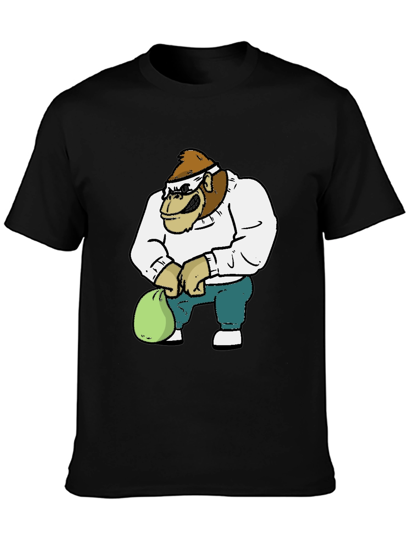 Gorilla Cartoon Graphic T-Shirt