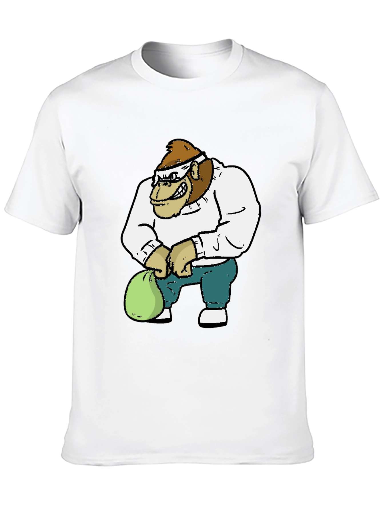 Gorilla Cartoon Graphic T-Shirt
