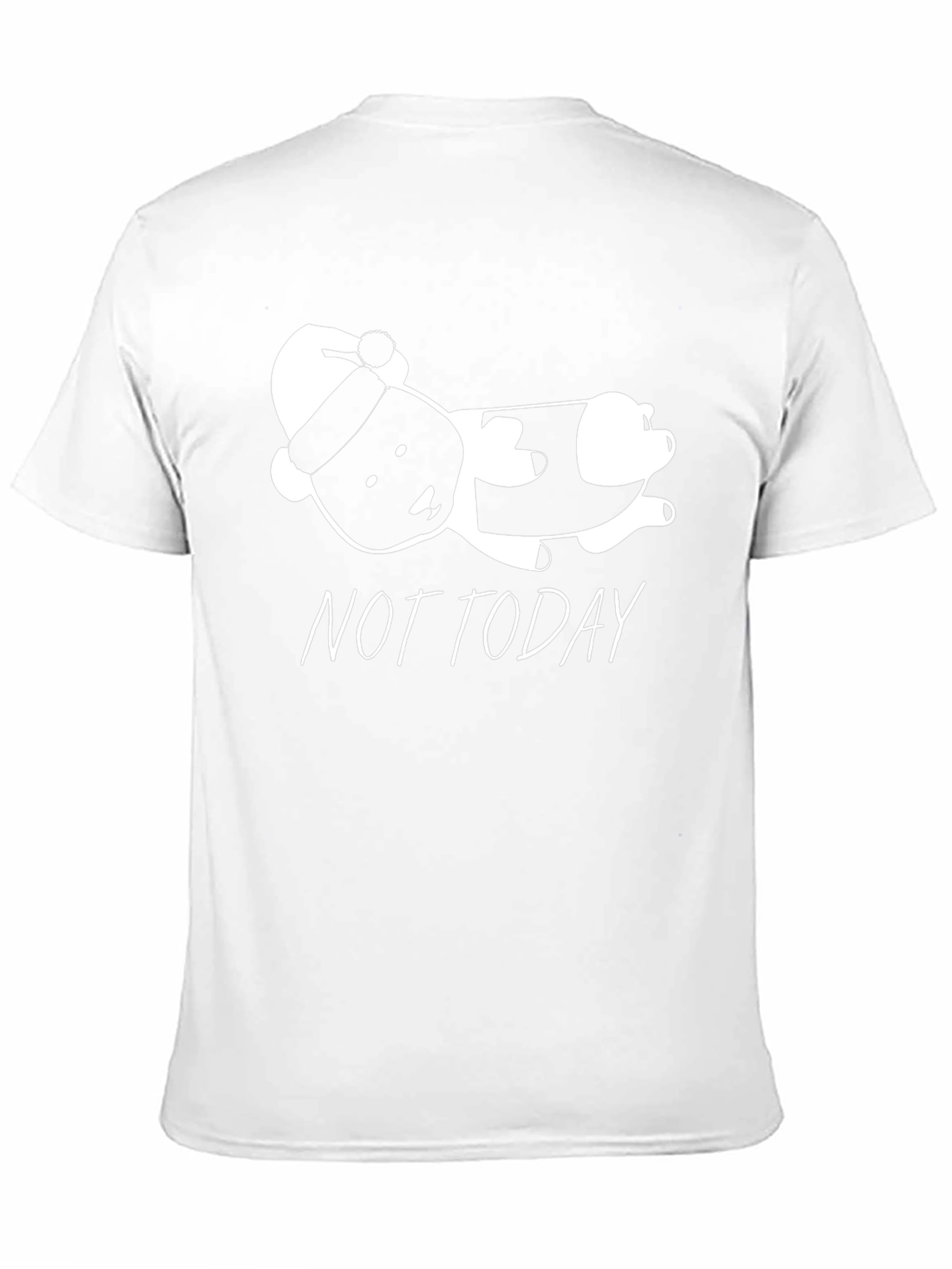 Not Today Panda Graphic Tee - Black T-Shirt