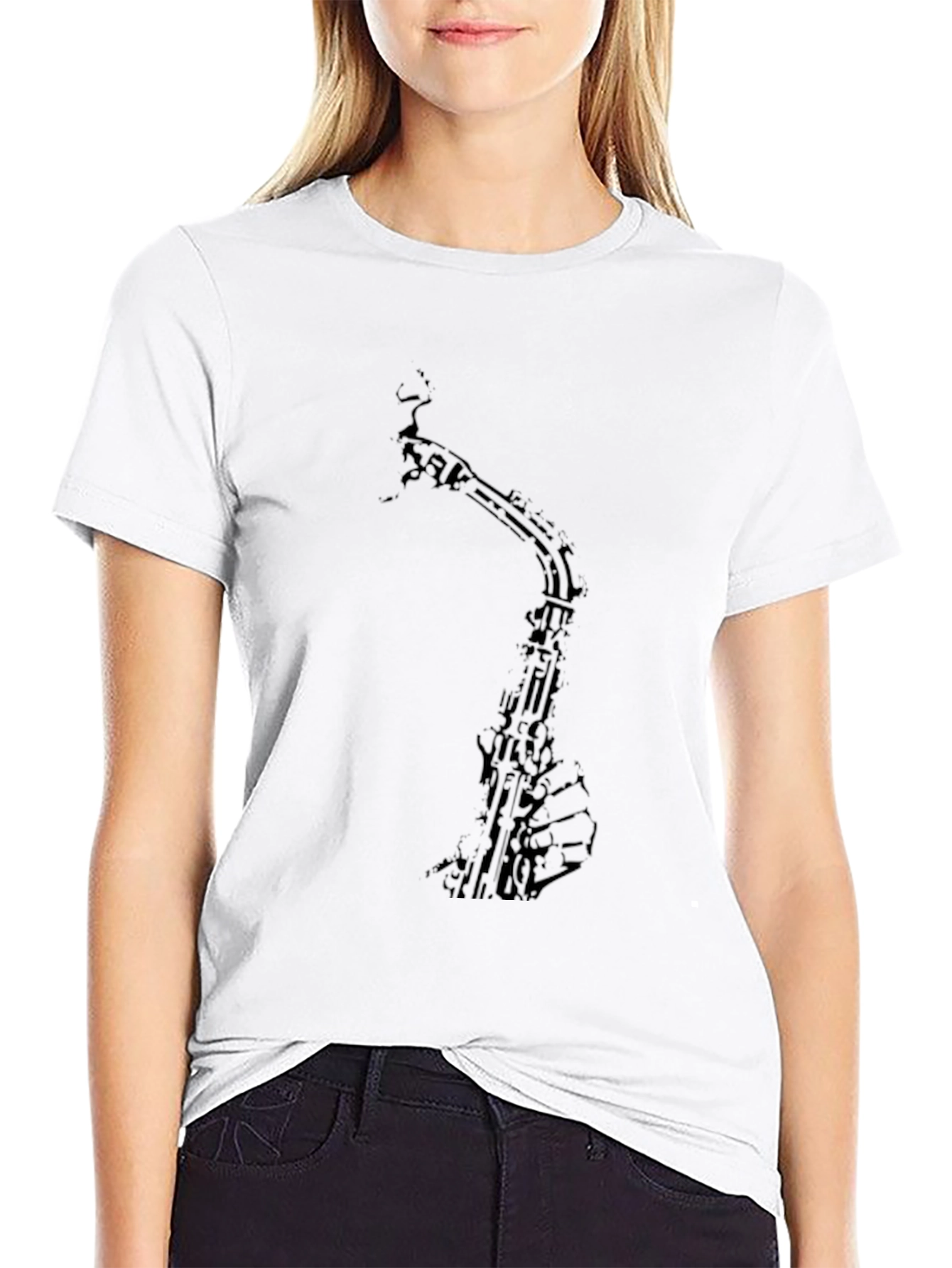 Saxophone Graphic T-Shirt - Music Lover Tee