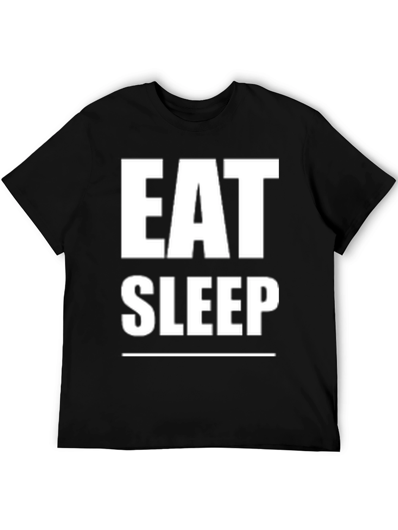 Eat Sleep Repeat Black Graphic Tee