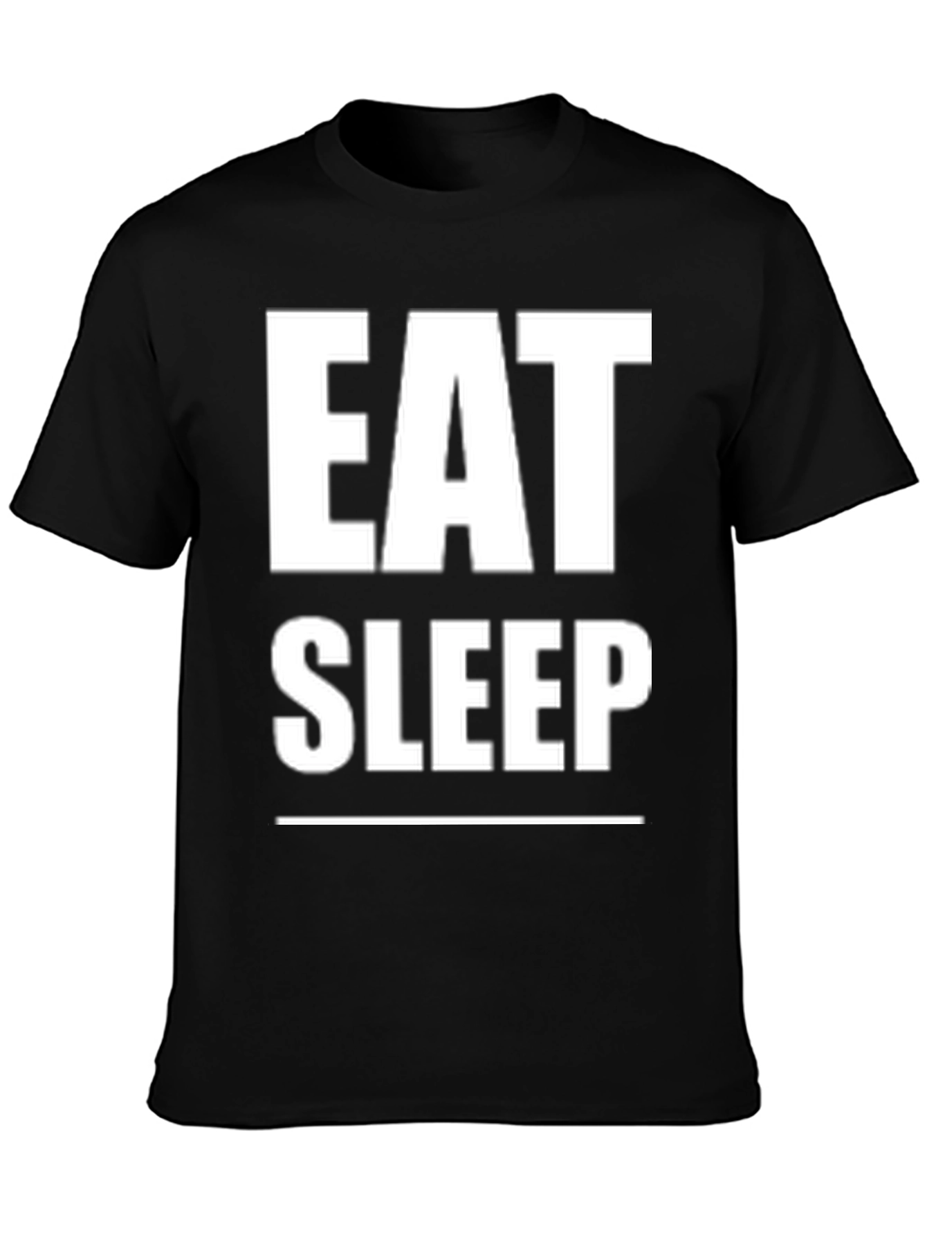 Eat Sleep Repeat Black Graphic Tee