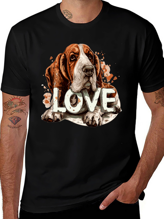 Basset Hound Love Graphic Tee