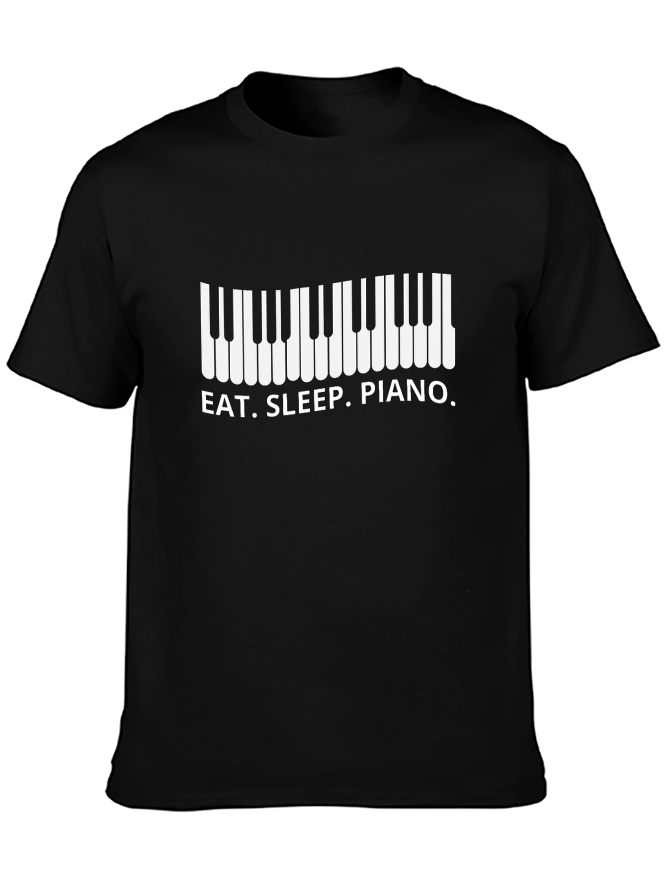 Eat Sleep Piano Black T-Shirt