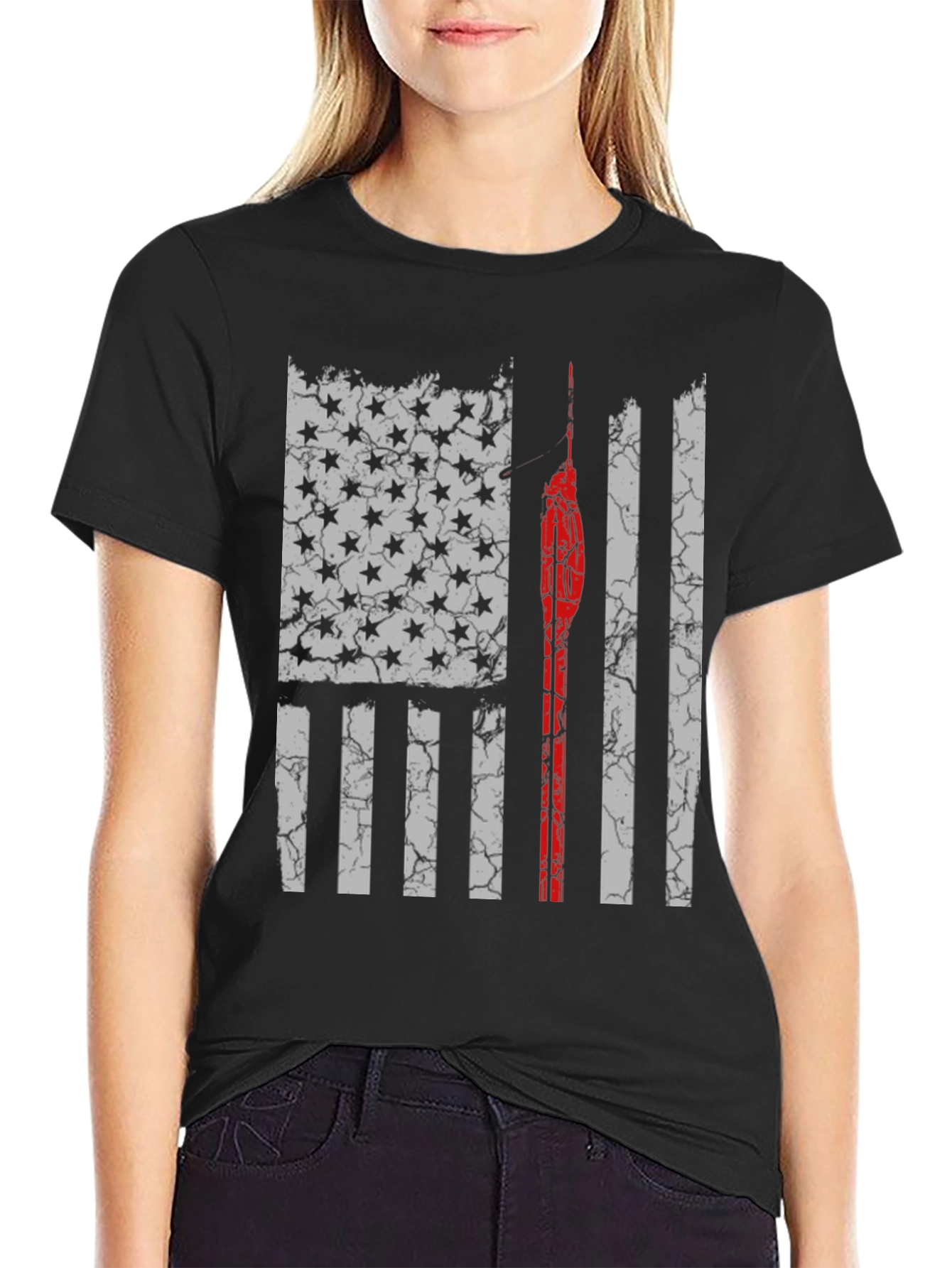 Distressed American Flag T-Shirt