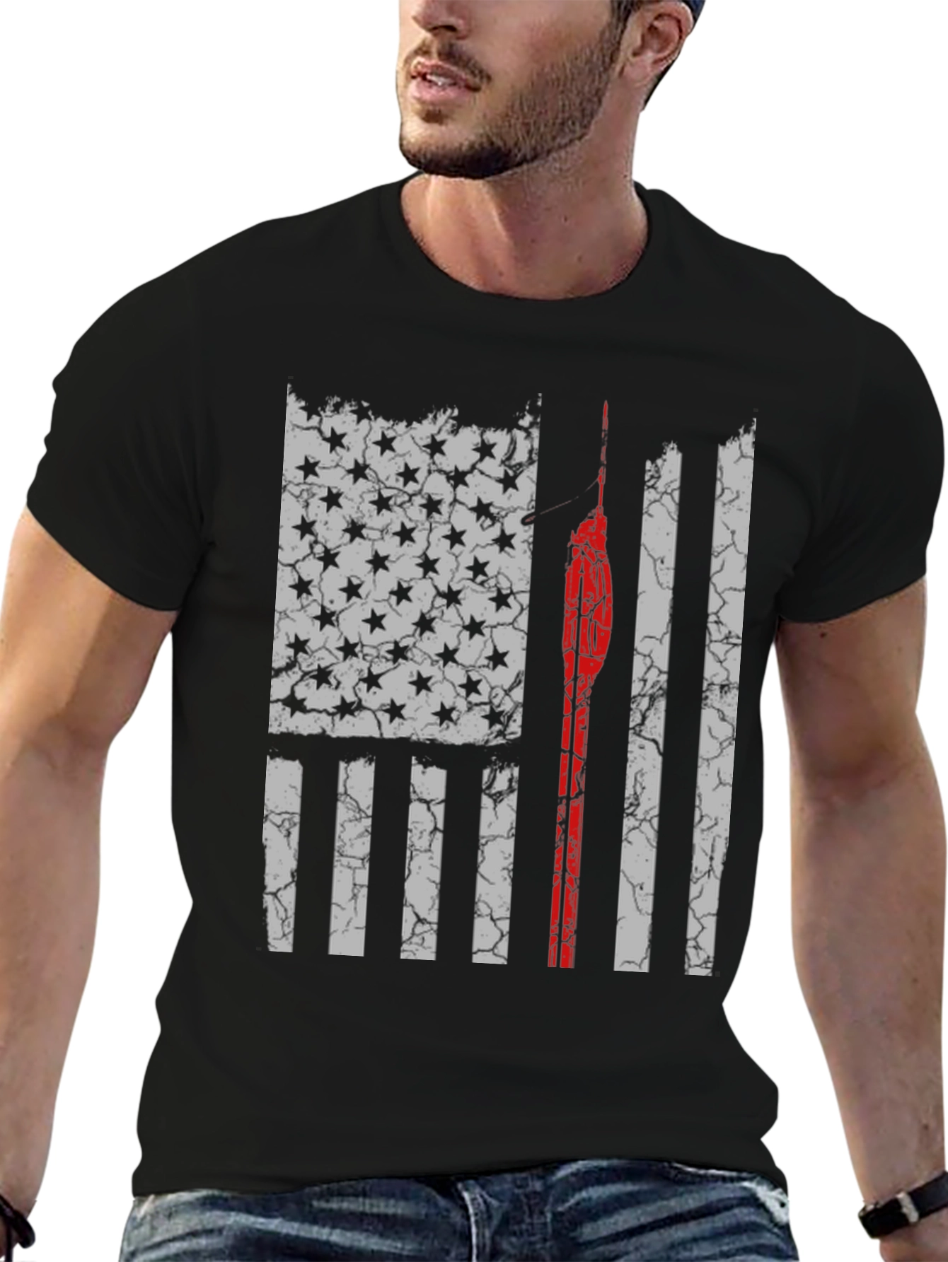 Distressed American Flag T-Shirt