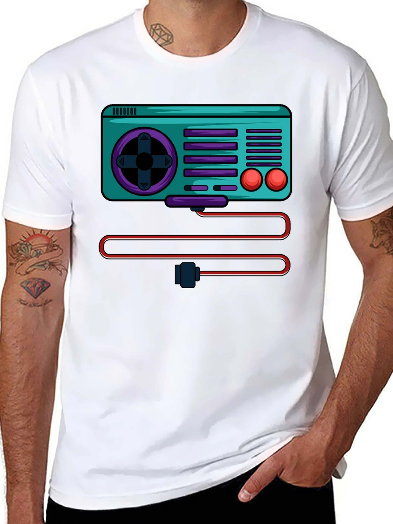 Retro Gaming Console Graphic Tee