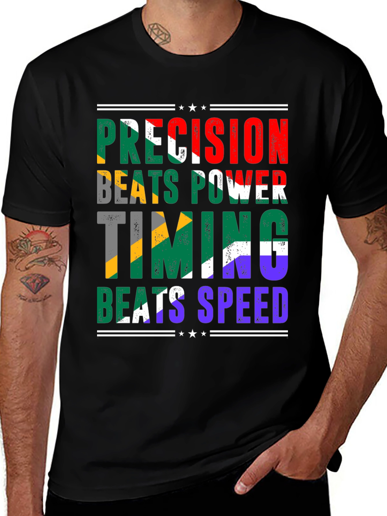 Precision Beats Power T-Shirt - Unique Design