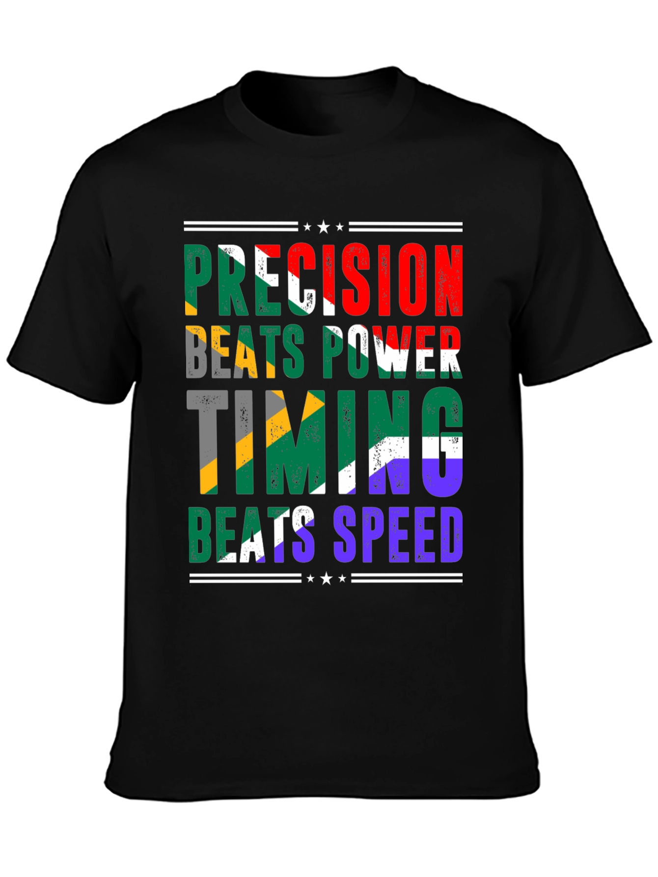 Precision Beats Power T-Shirt - Unique Design