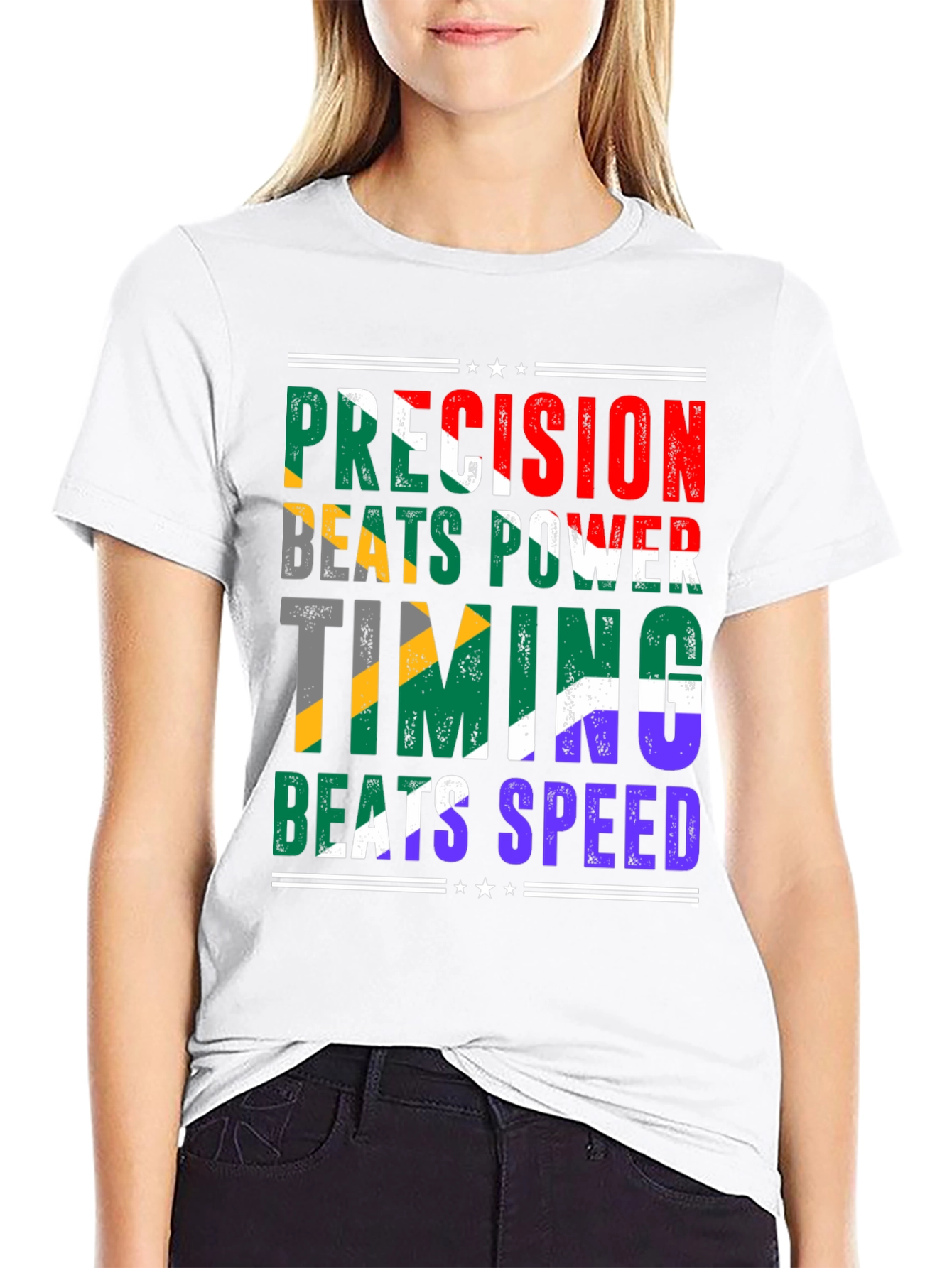 Precision Beats Power T-Shirt - Unique Design