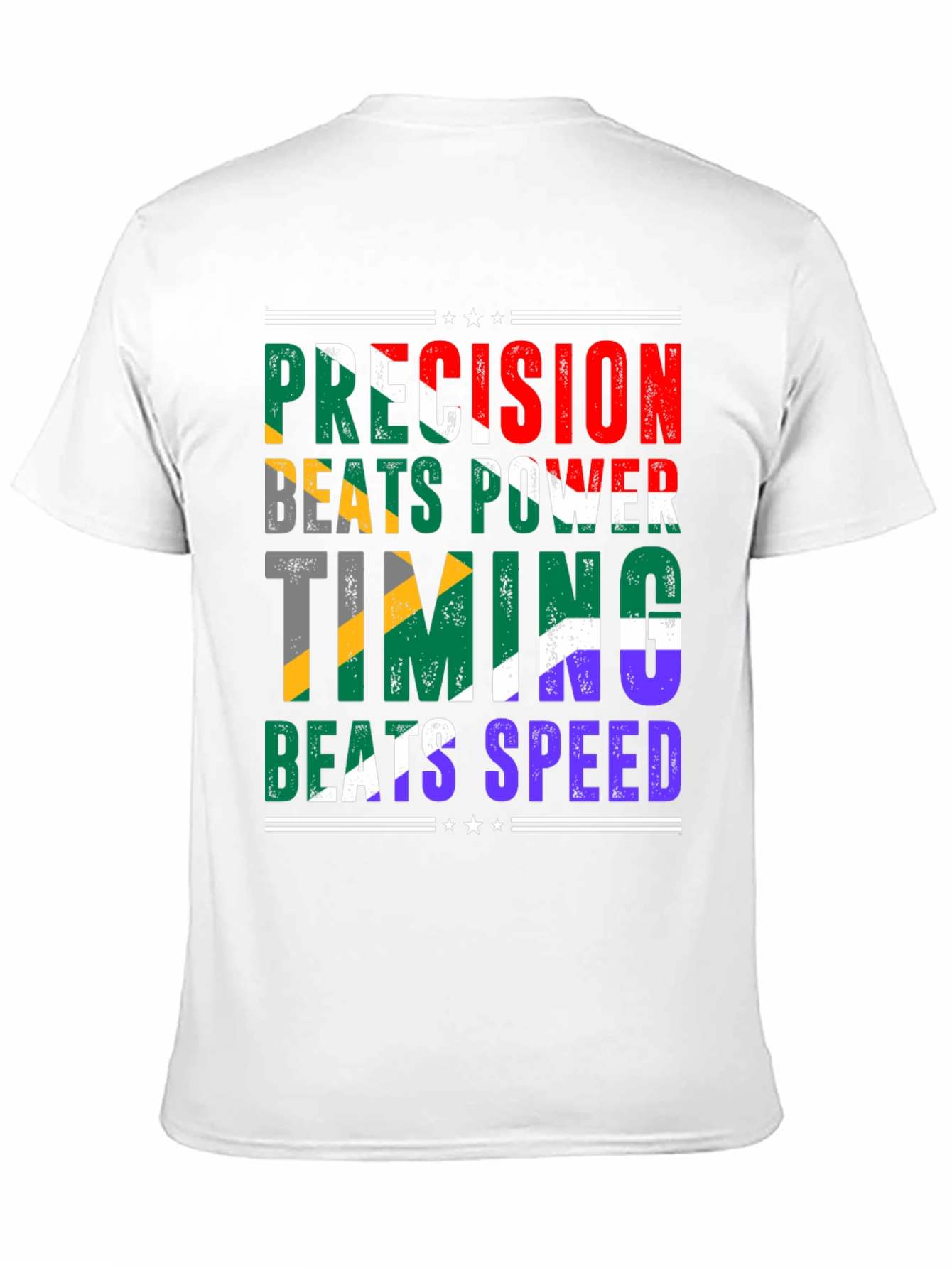 Precision Beats Power T-Shirt - Unique Design