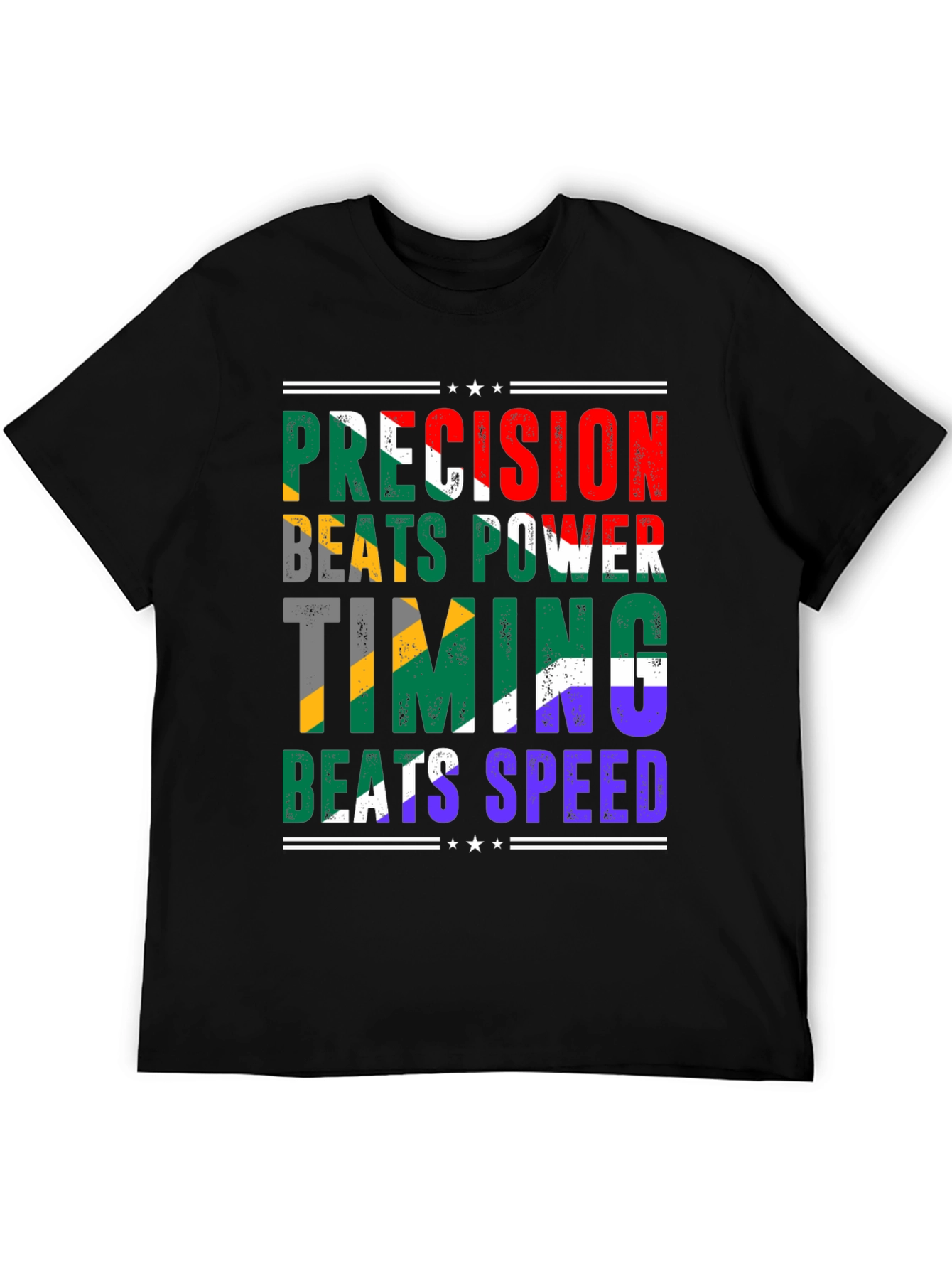Precision Beats Power T-Shirt - Unique Design