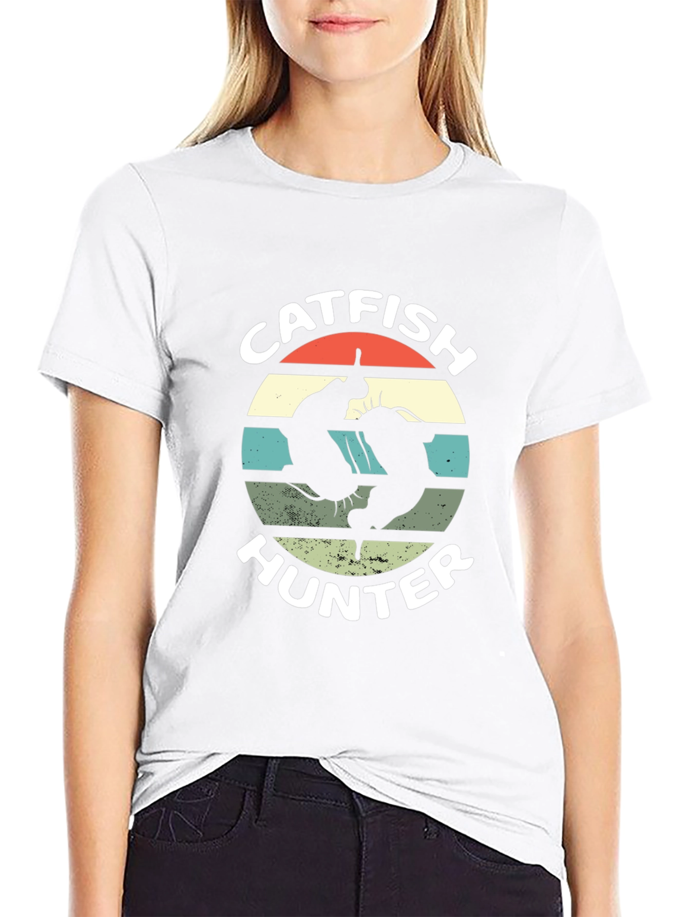 Catfish Hunter Black Graphic T-Shirt