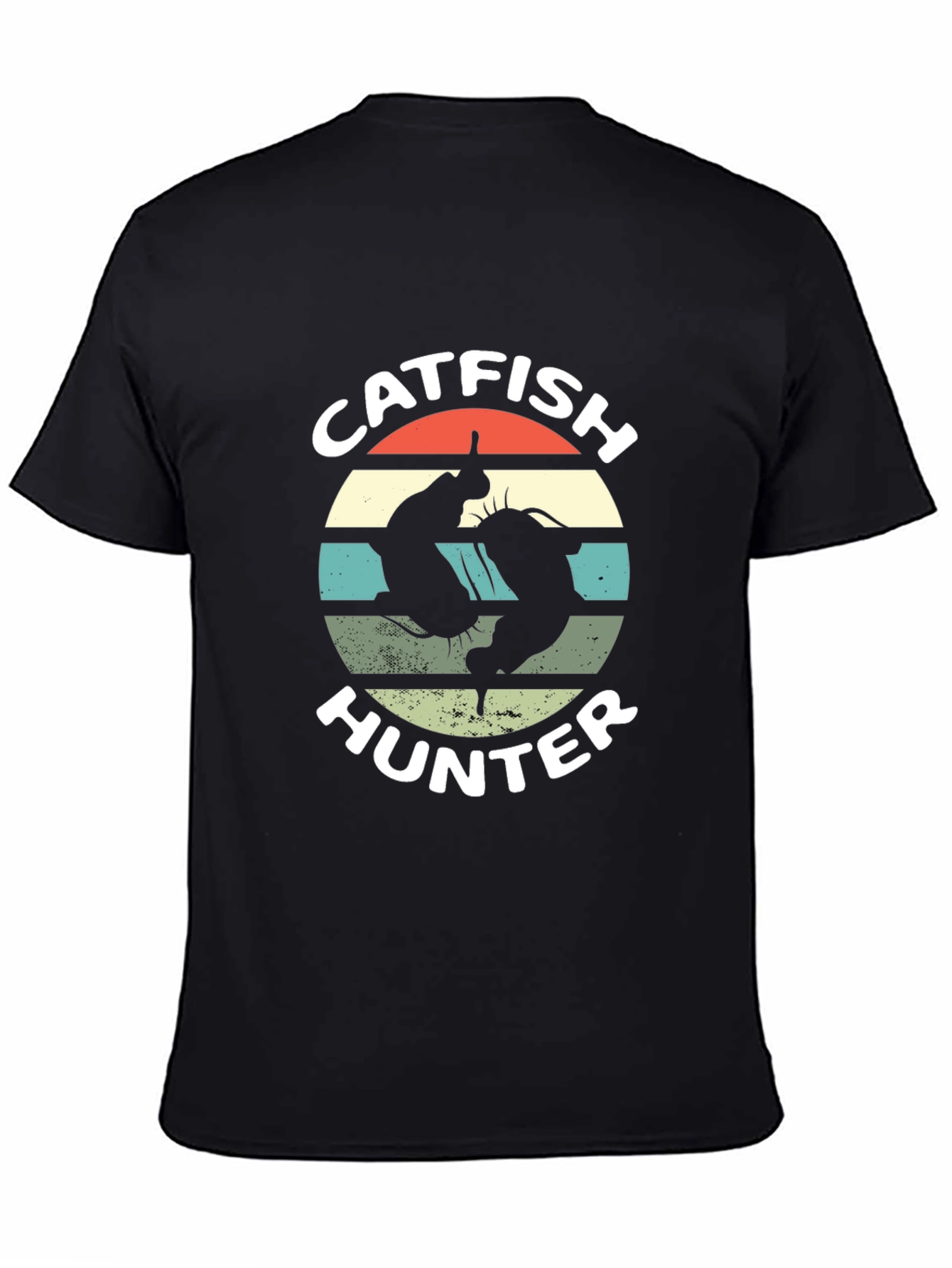Catfish Hunter Black Graphic T-Shirt