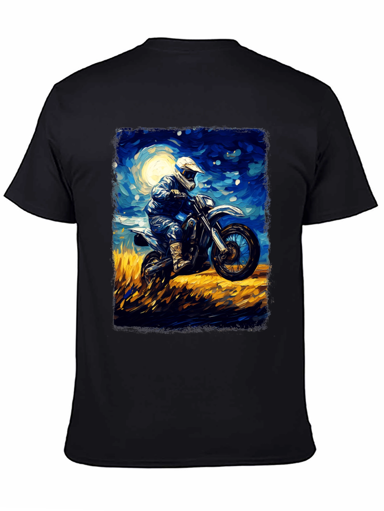 Motorcycle Rider Art Graphic T-Shirt
