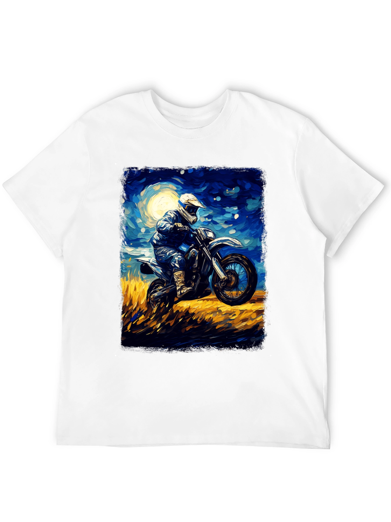 Motorcycle Rider Art Graphic T-Shirt