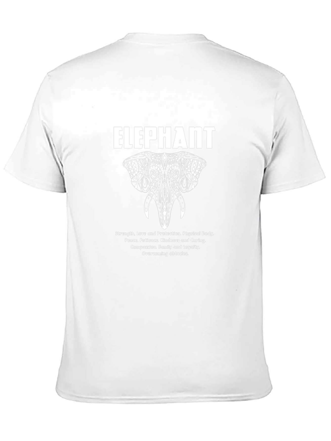 Elephant Graphic T-Shirt - Strength & Protection