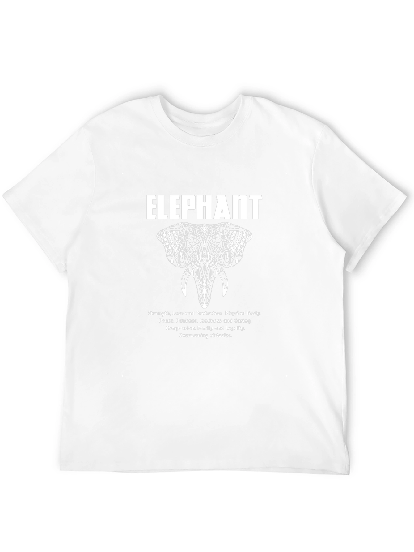 Elephant Graphic T-Shirt - Strength & Protection