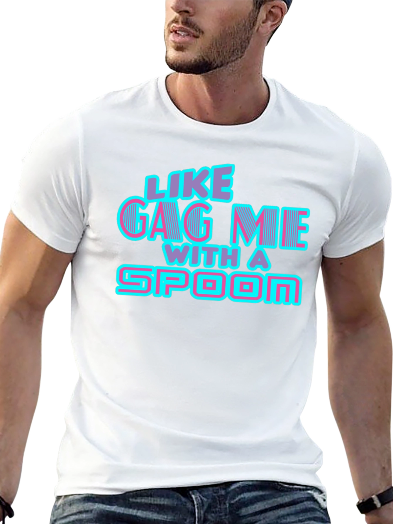 Like Gag Me With A Spoon Black Tee
