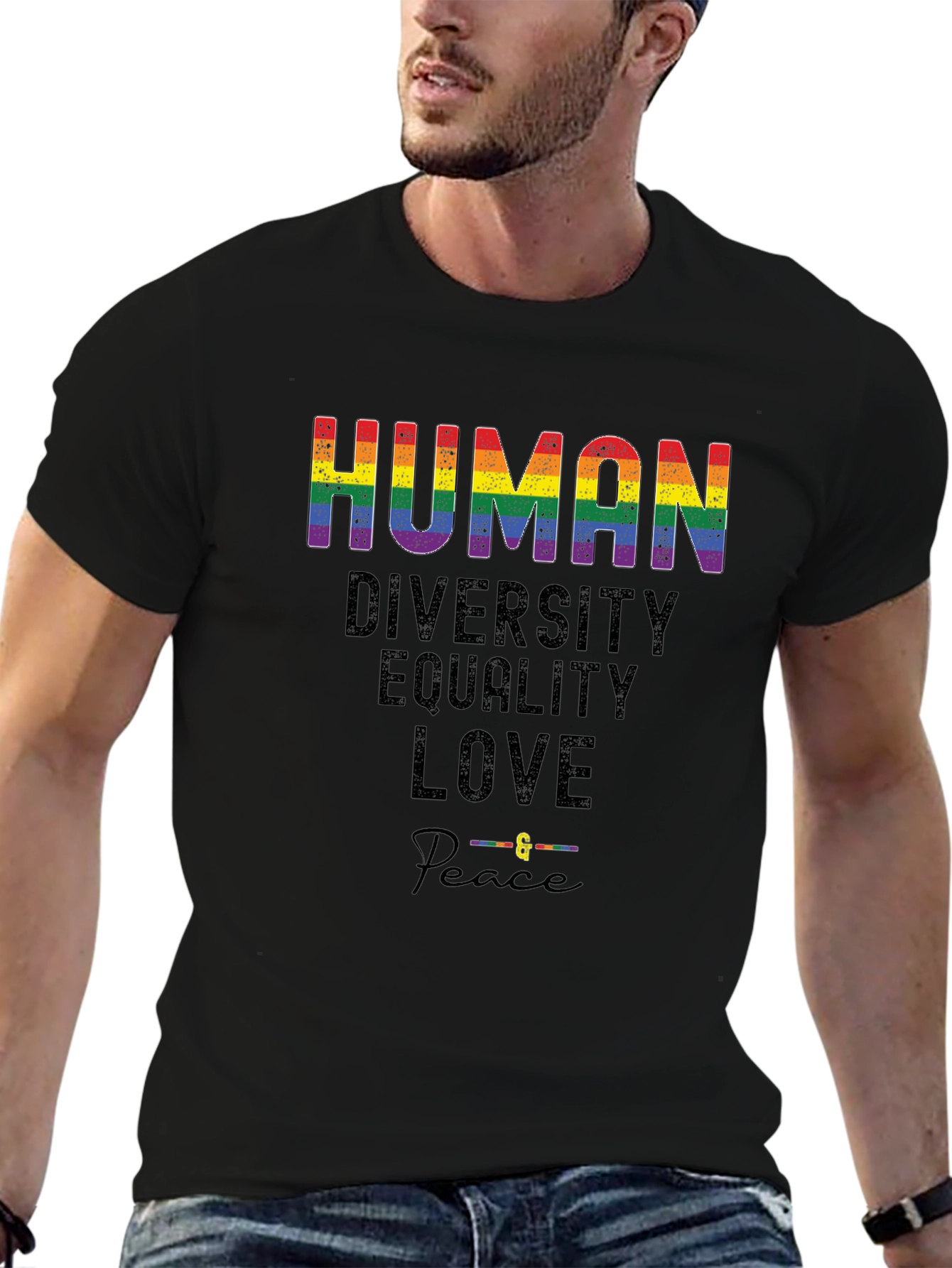 Human Diversity Equality Love & Peace T-Shirt