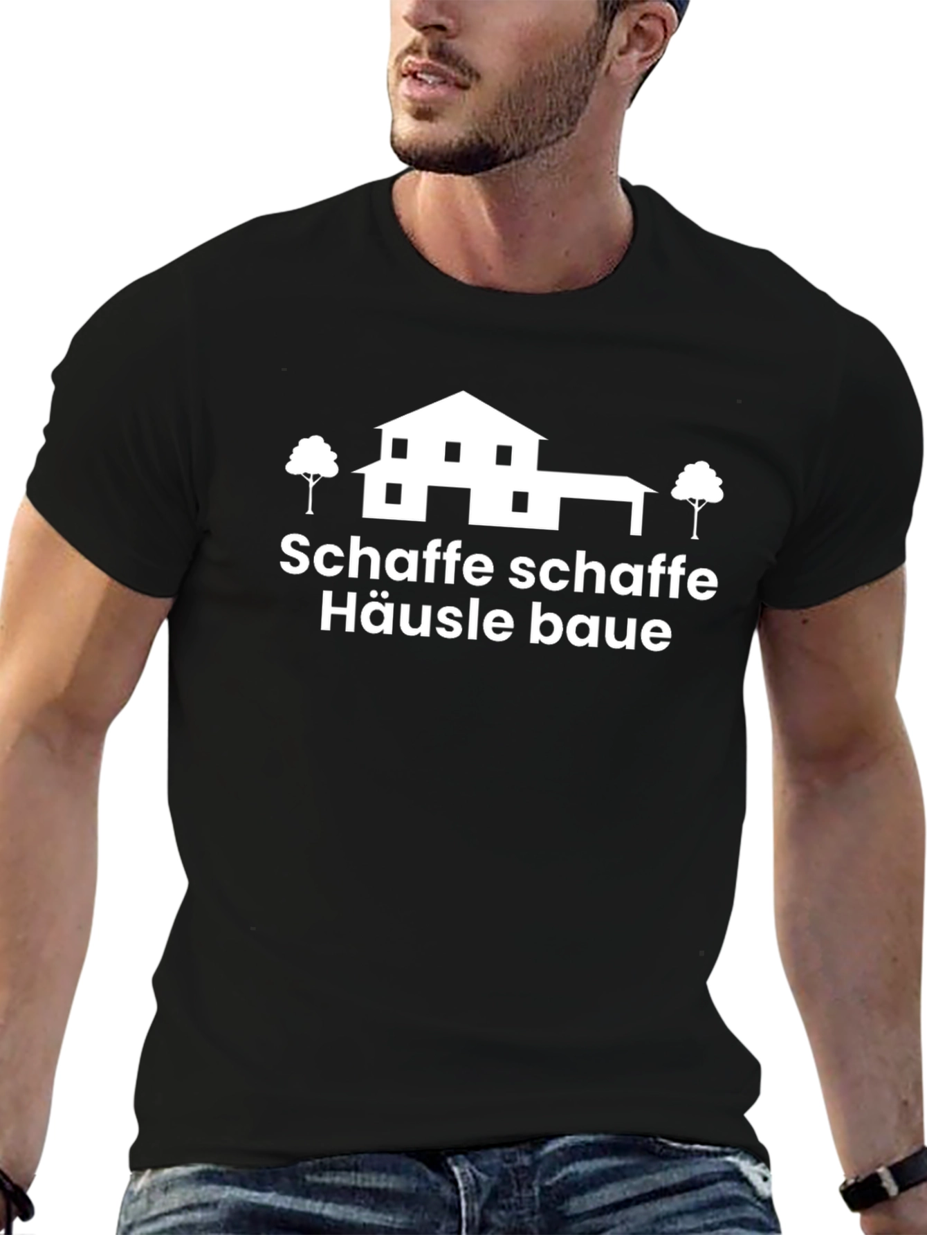 Schaffe Schaffe Häusle Baue Graphic Tee