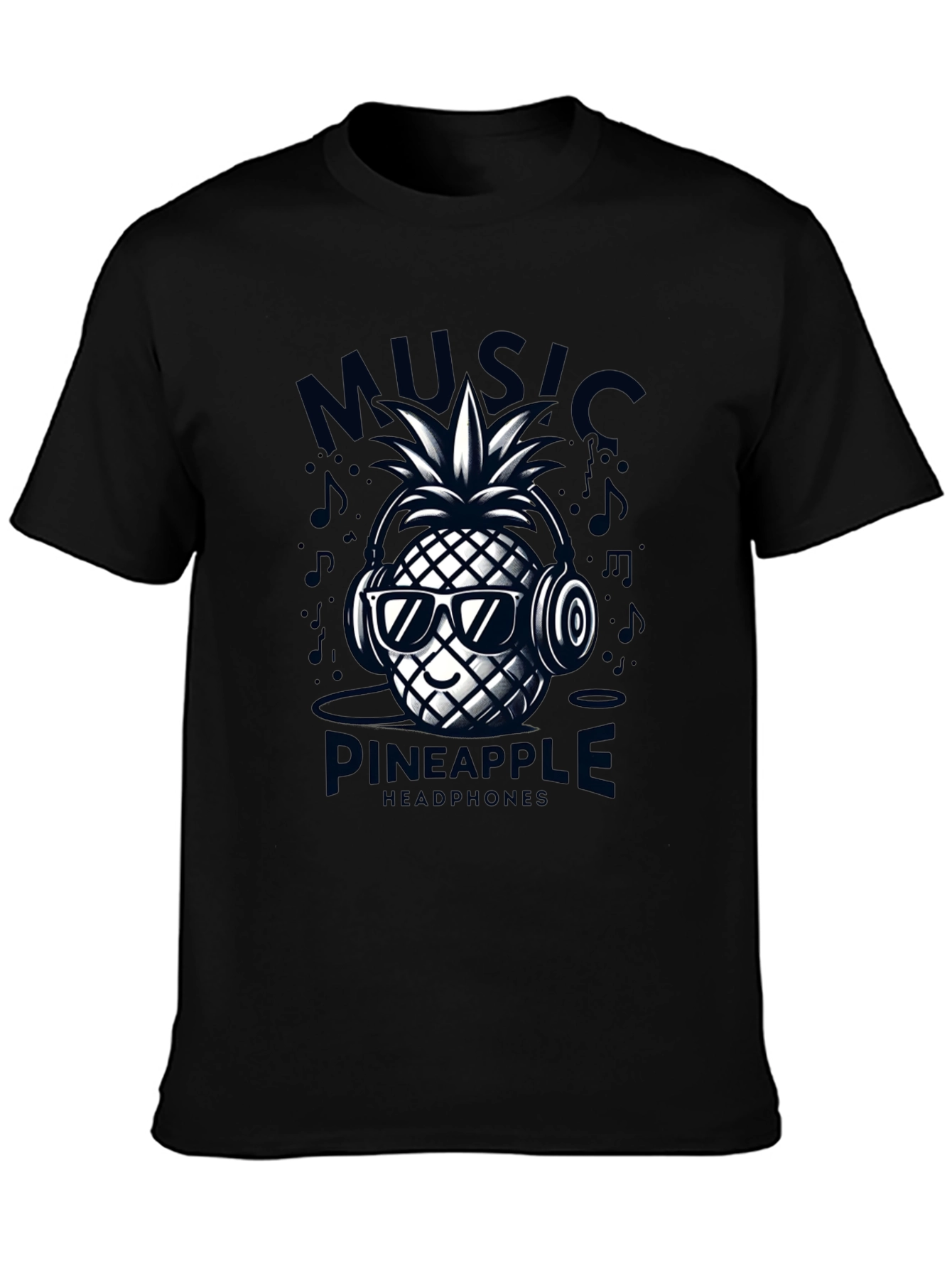 Music Pineapple Headphones T-Shirt