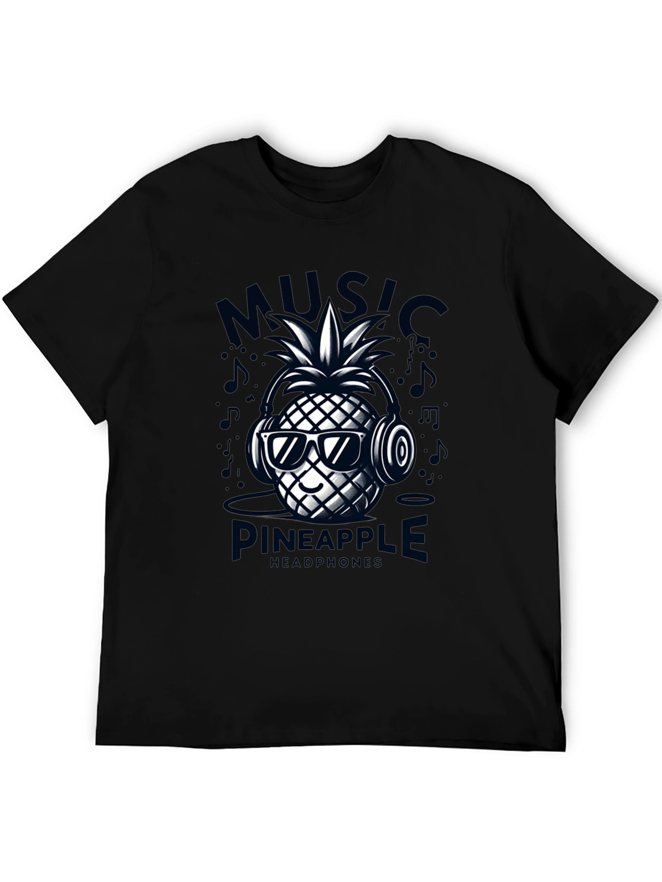 Music Pineapple Headphones T-Shirt