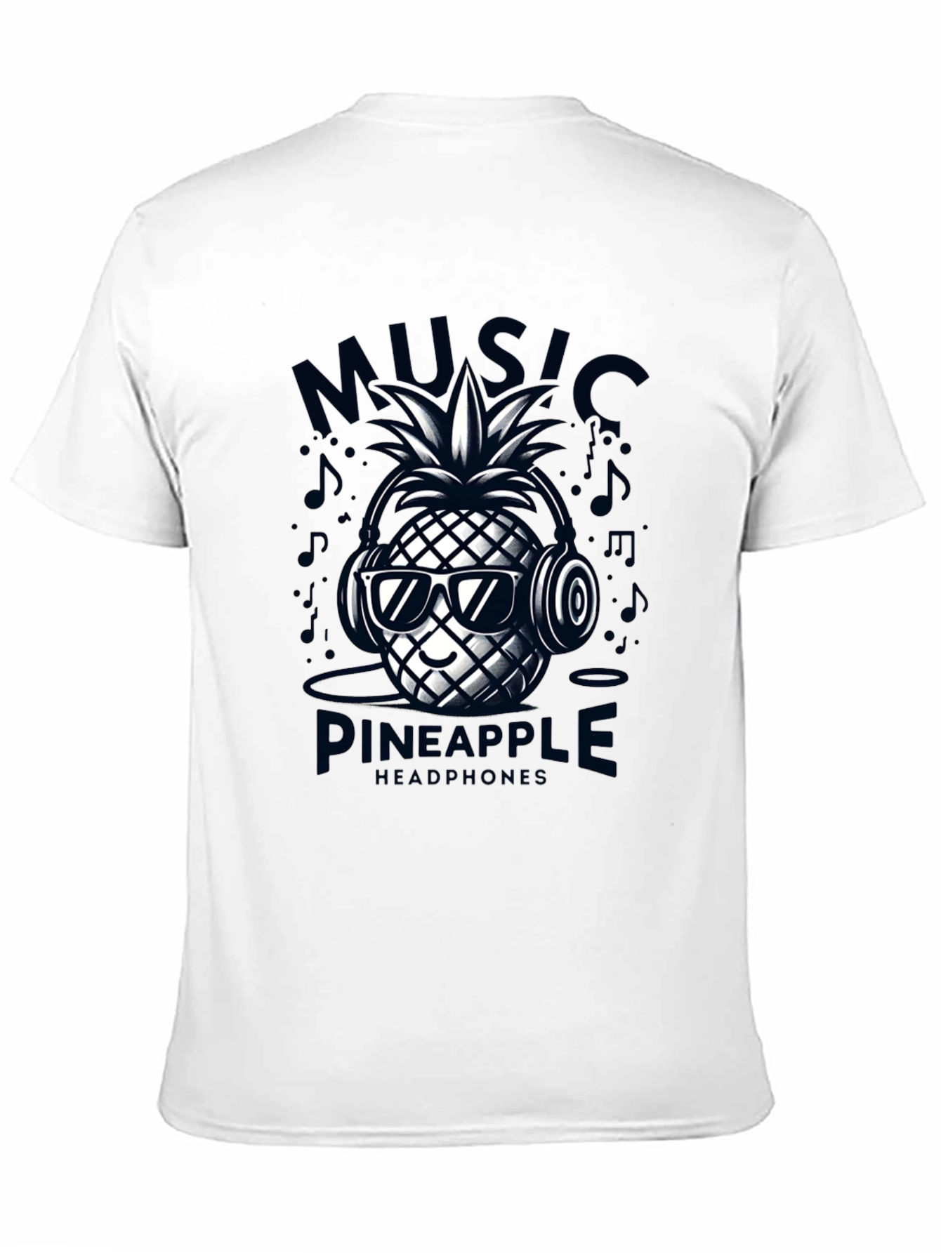 Music Pineapple Headphones T-Shirt