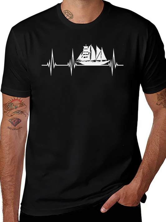 Sailboat Heartbeat T-Shirt