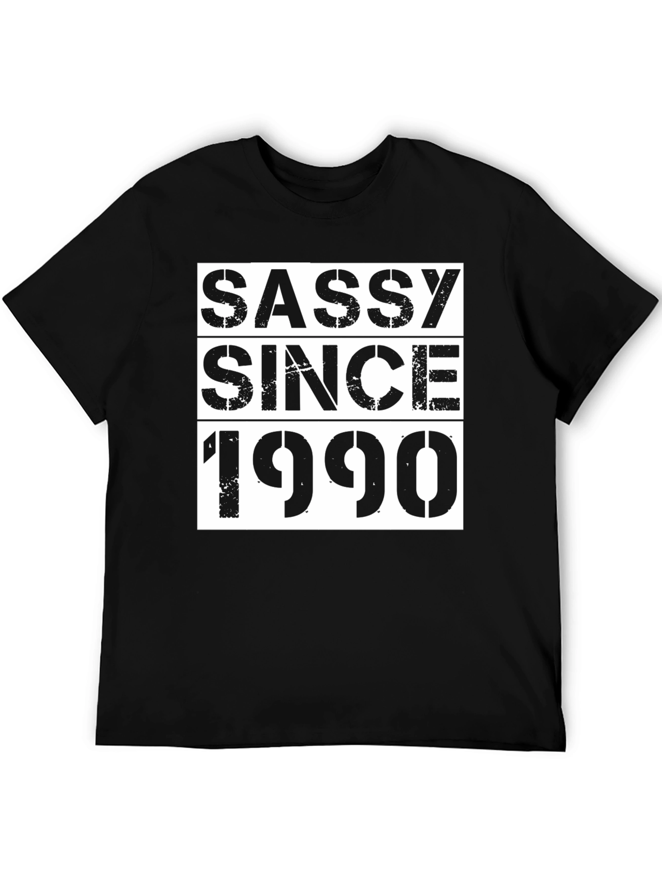 Sassy Since 1990 Graphic Tee - Black