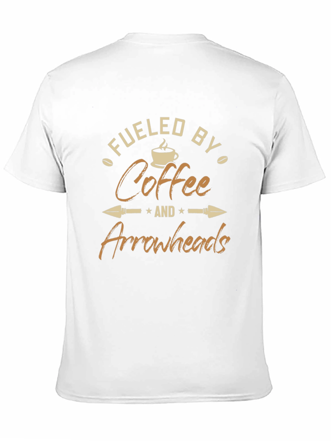 Fueled By Coffee and Arrowheads Black T-Shirt