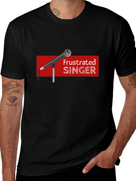 Frustrated Singer Black Graphic Tee