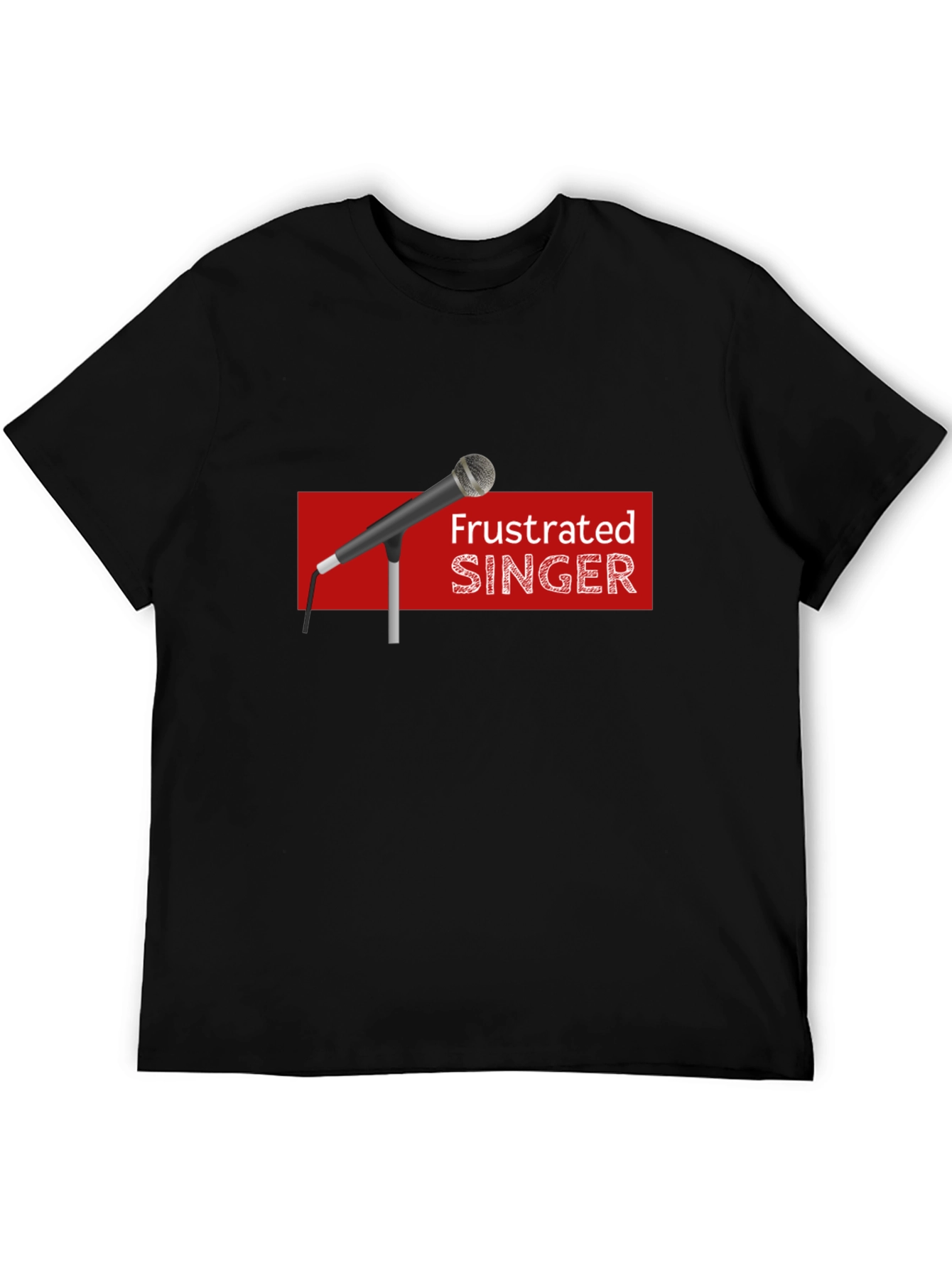 Frustrated Singer Black Graphic Tee