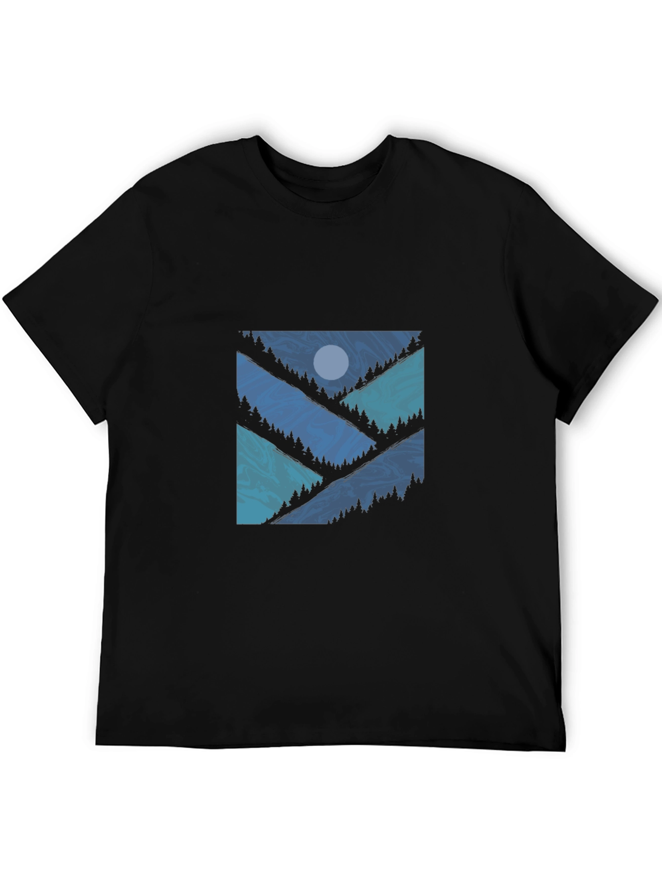 Geometric Mountainscape T-Shirt