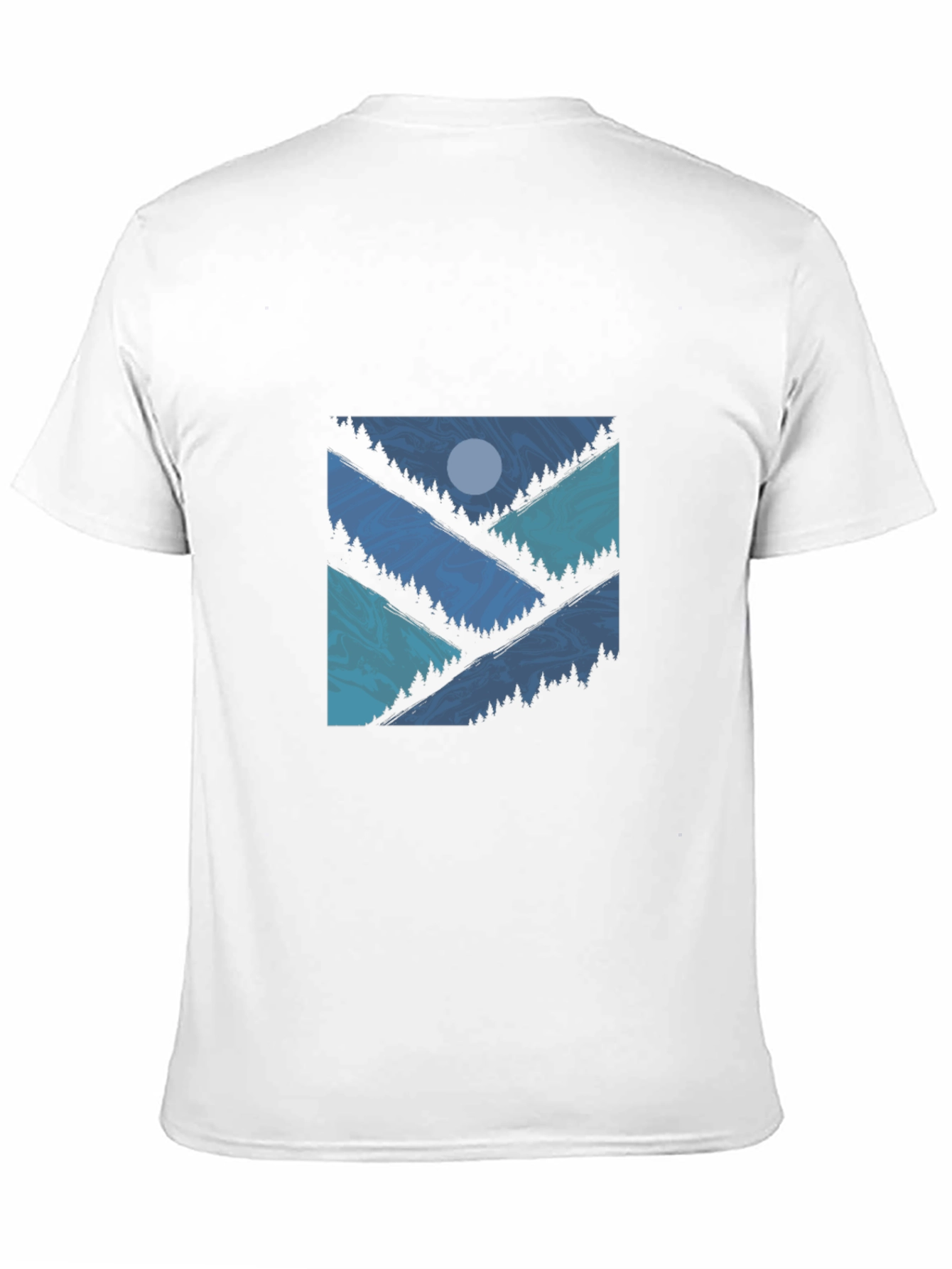 Geometric Mountainscape T-Shirt