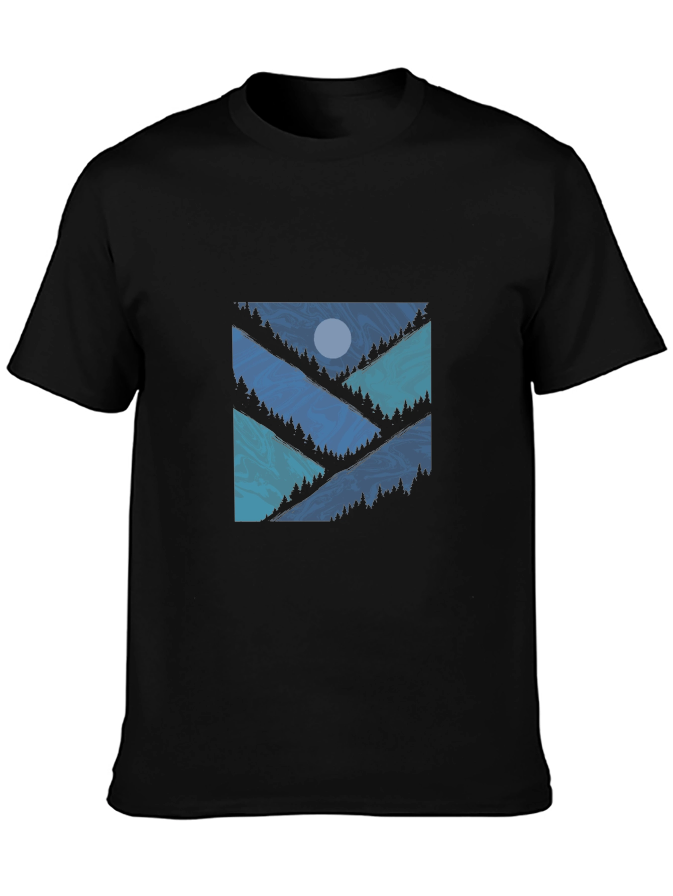 Geometric Mountainscape T-Shirt