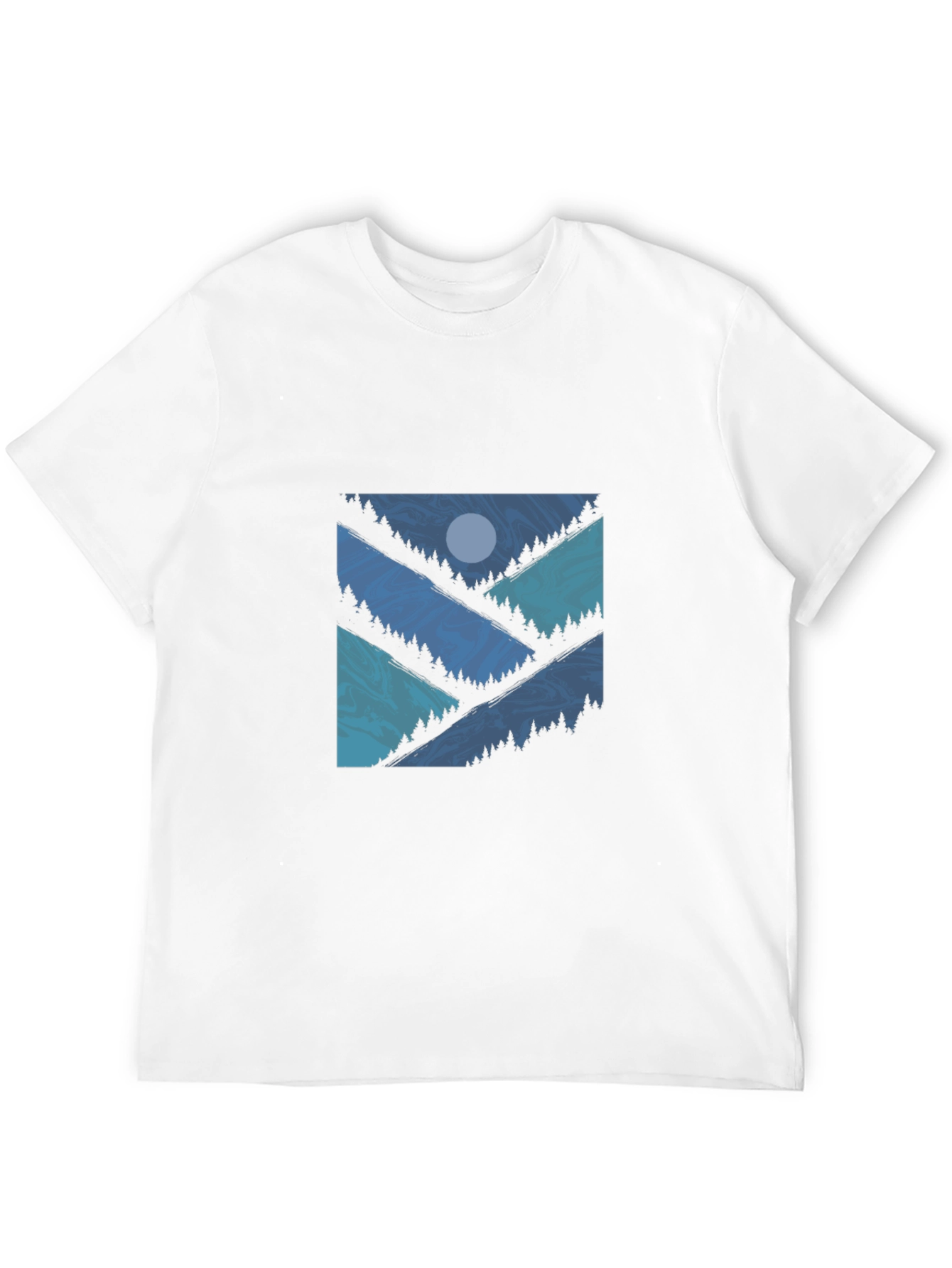 Geometric Mountainscape T-Shirt