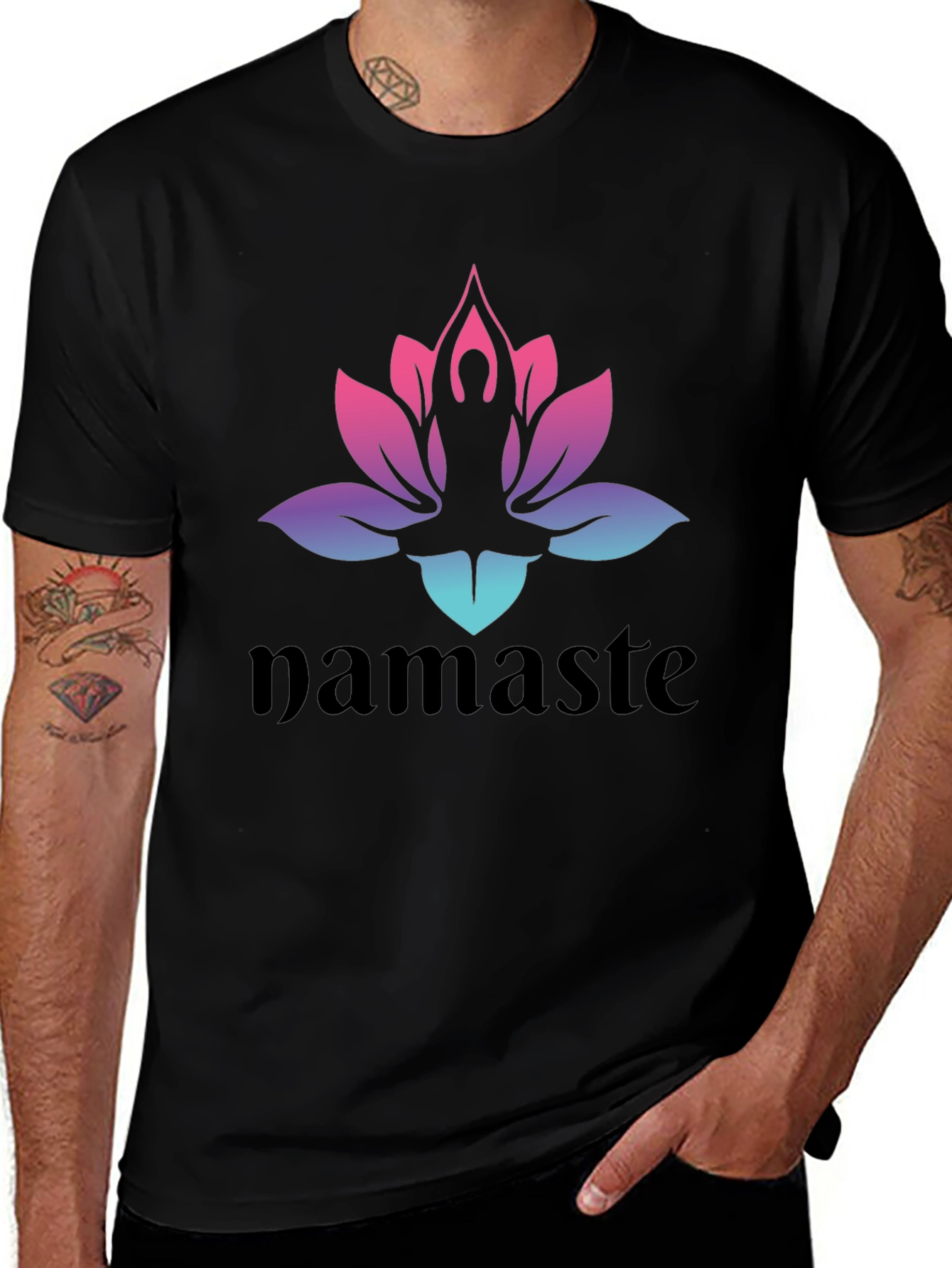 Namaste Lotus Yoga T-Shirt