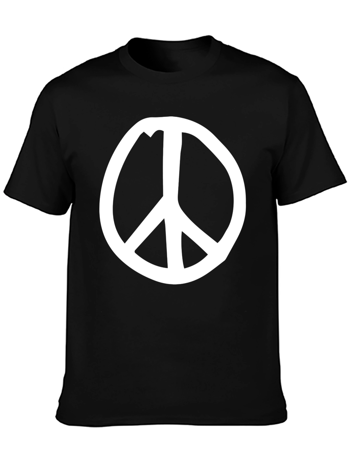 Peace Symbol T-Shirt - Classic Design Black