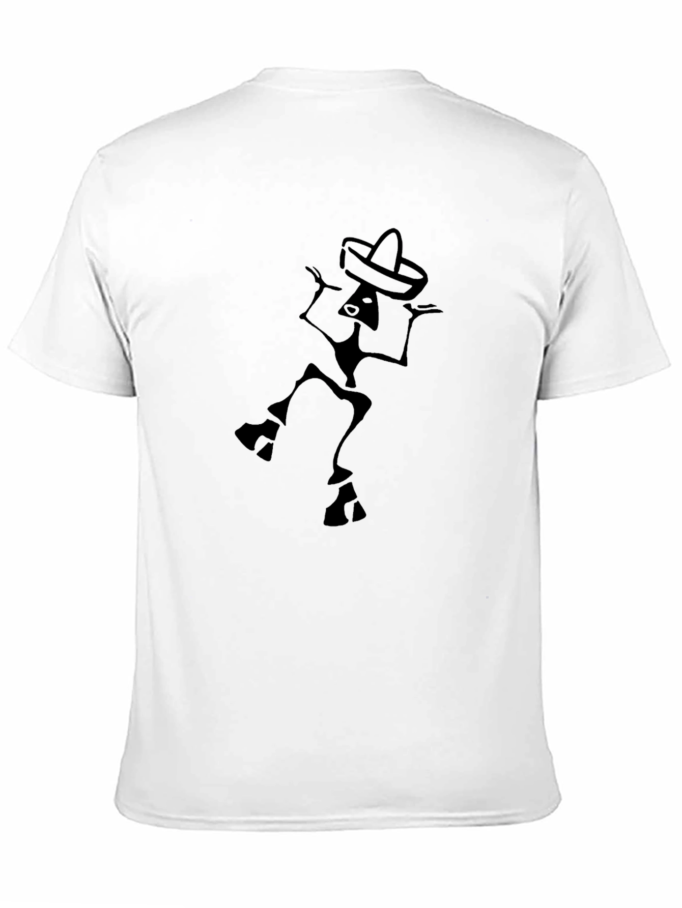Dancing Skeleton Sombrero T-Shirt - Classic Black