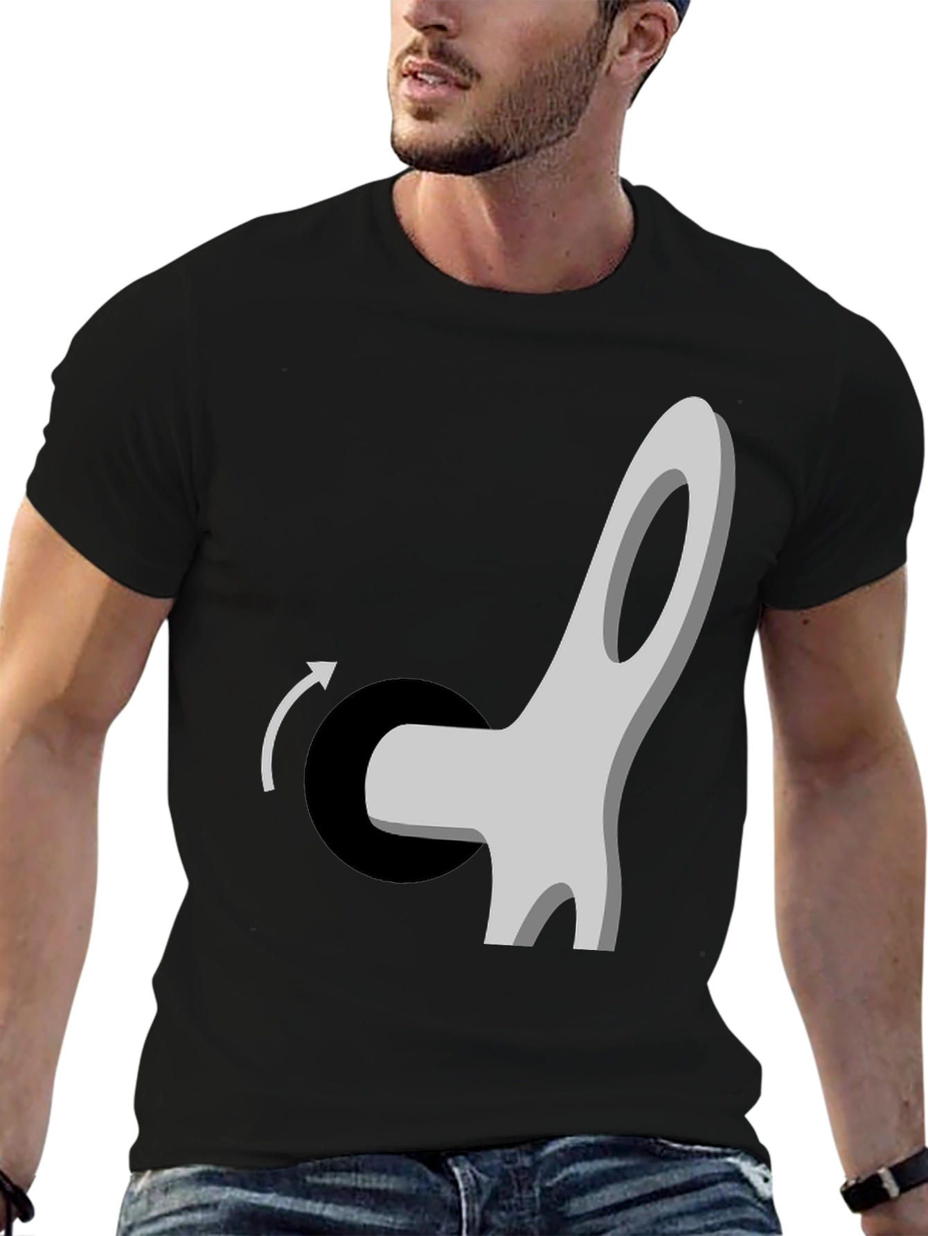Rotating Chair Graphic T-Shirt